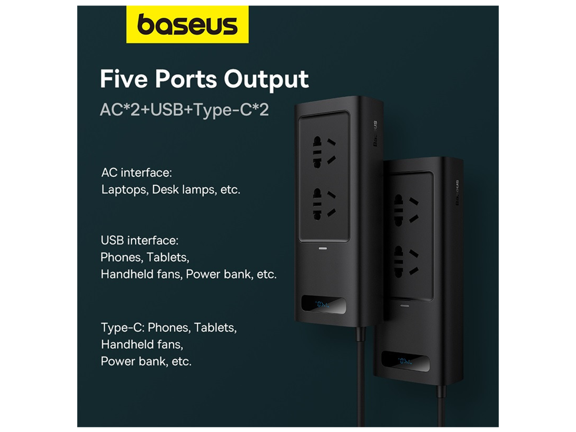 بيسوس محول طاقة برو 150واط (220V CN/EU) - أفضل سعر