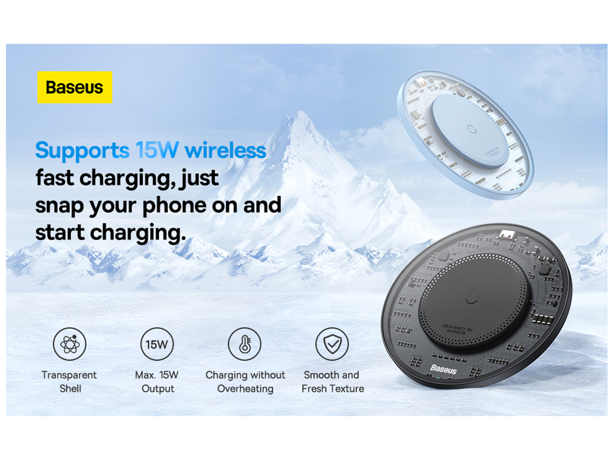 Baseus Simple 2 Wireless Charger 15W - Best Prices