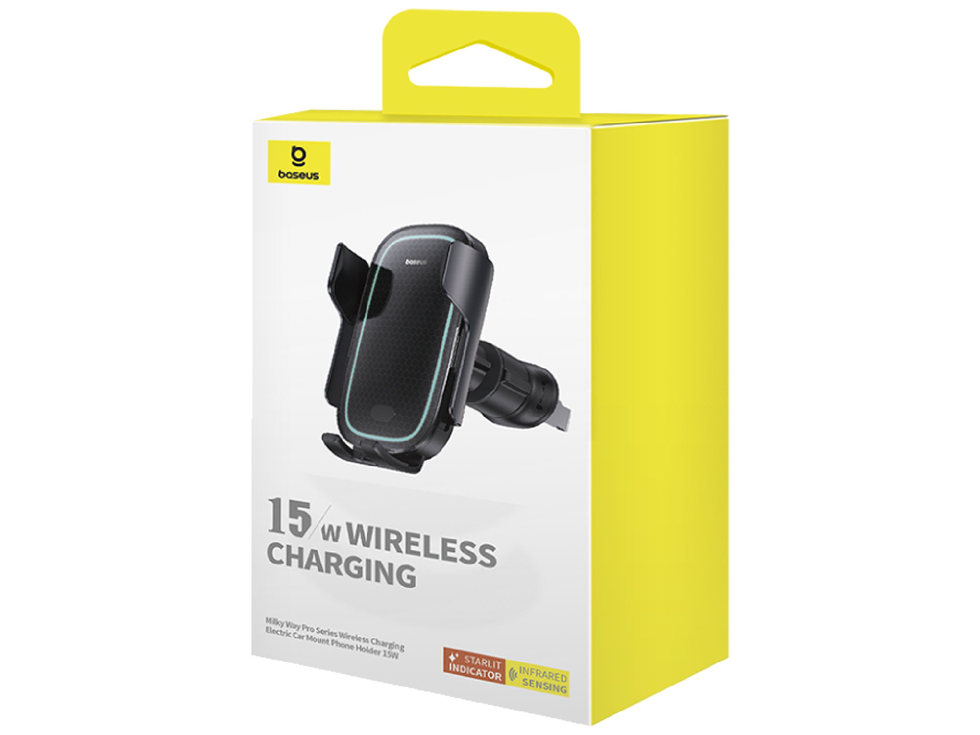 Baseus Milky Way Pro Series Wireless Charging Electric Car Mount Phone Holder 15W - Best Prices
