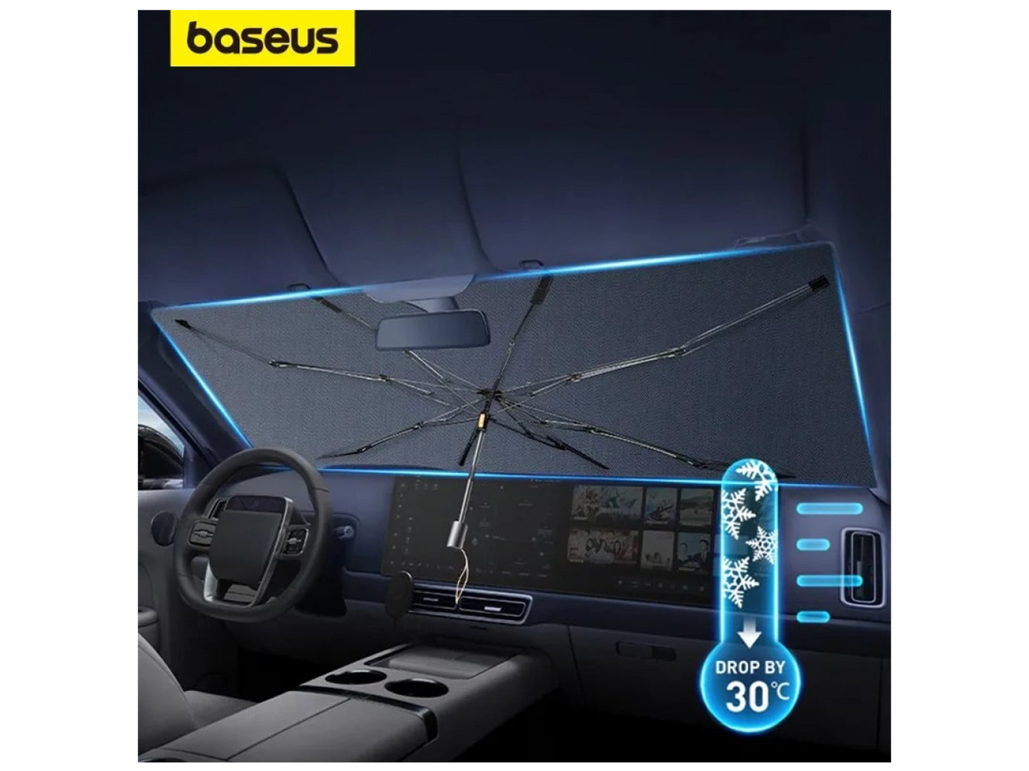 Baseus CoolRide Series Windshield Sunshade Umbrella - Best Prices