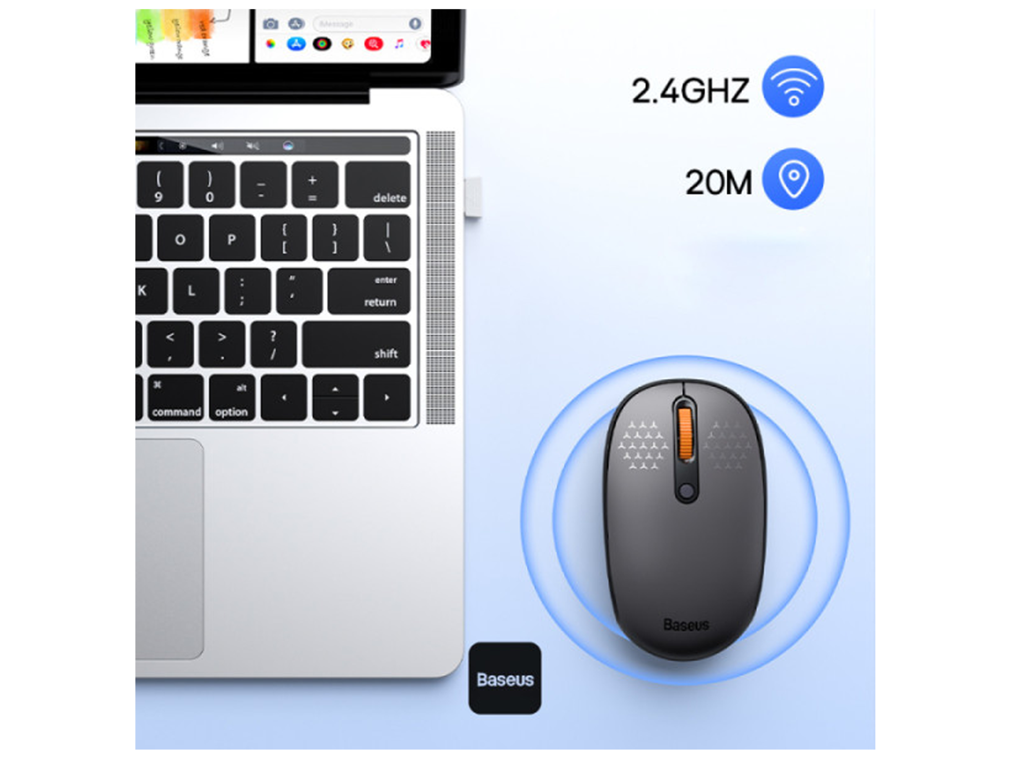بيسوس F01B Tri-Mode ماوس لاسلكي - أفضل سعر