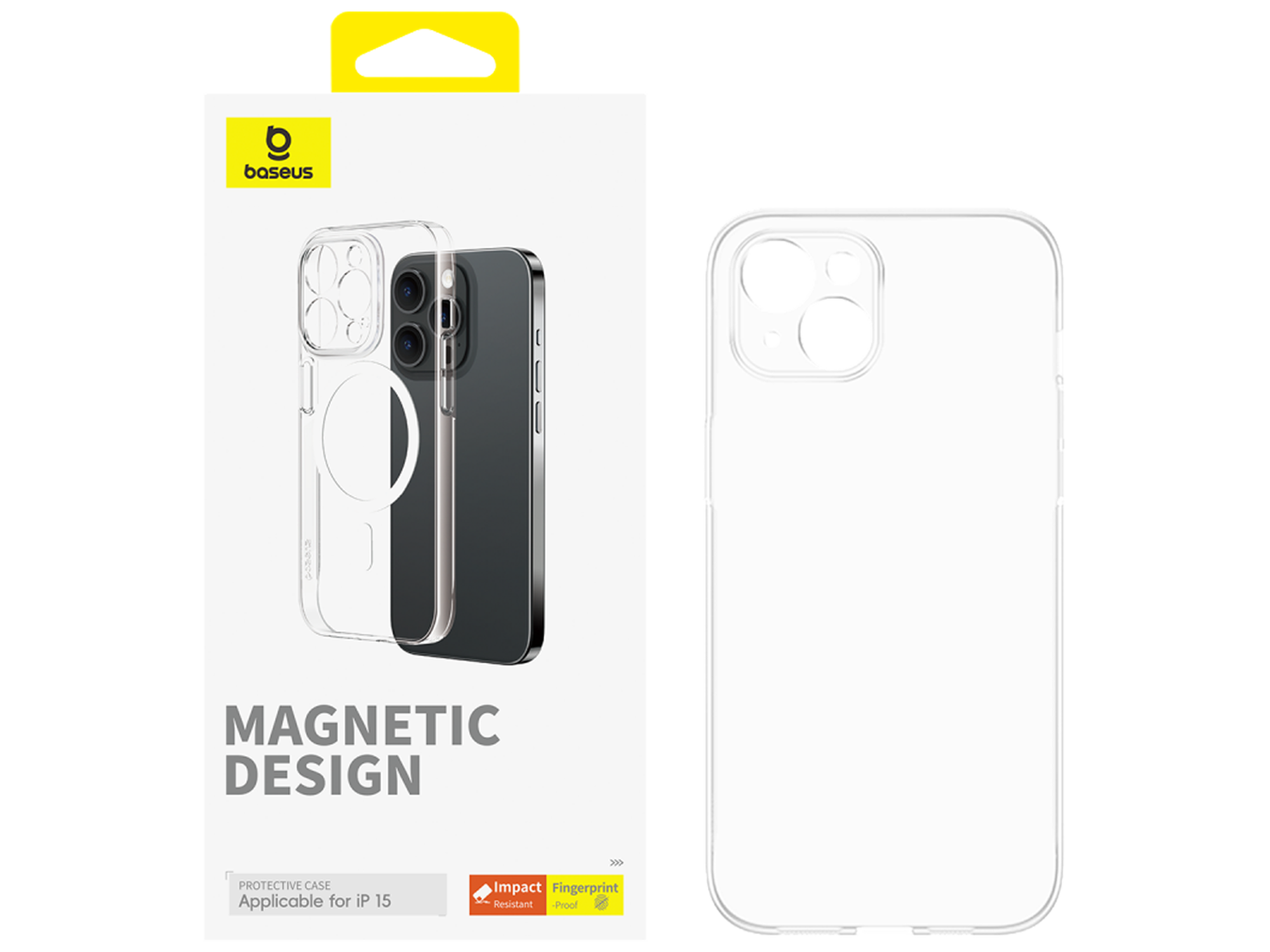 بيسوس Lucent Magnetic Series حافظة حماية شفافة لايفون 15 - أفضل سعر