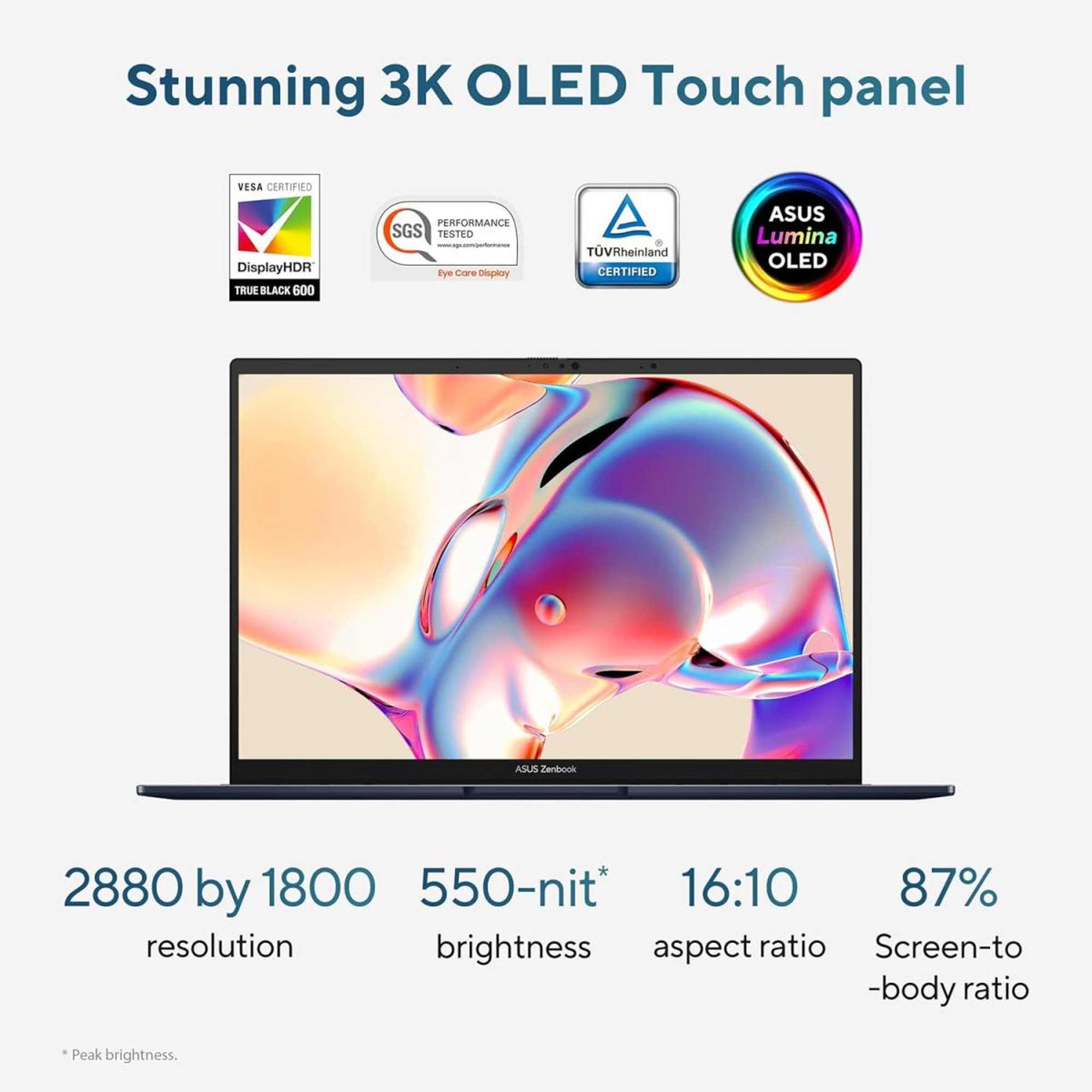 أسوس زنبوك لابتوب 14 انش OLED Intel® Core™ Ultra 9 Processor 185H - Series 1 | 14 OLED Touch Screen 3K thin & light - أفضل سعر