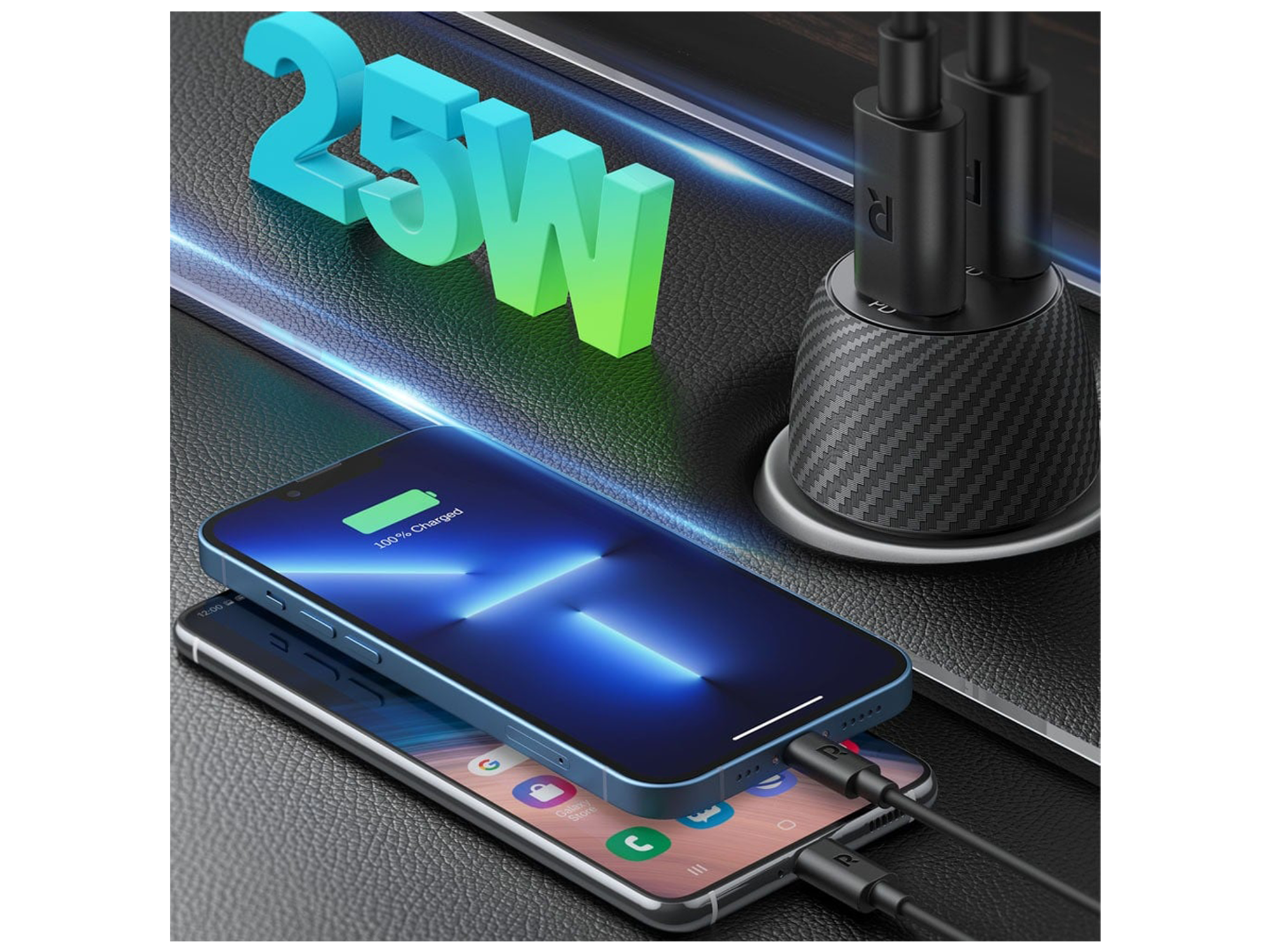 RAVPower RP-VC032Total  PD50W Car Charger - Best Prices