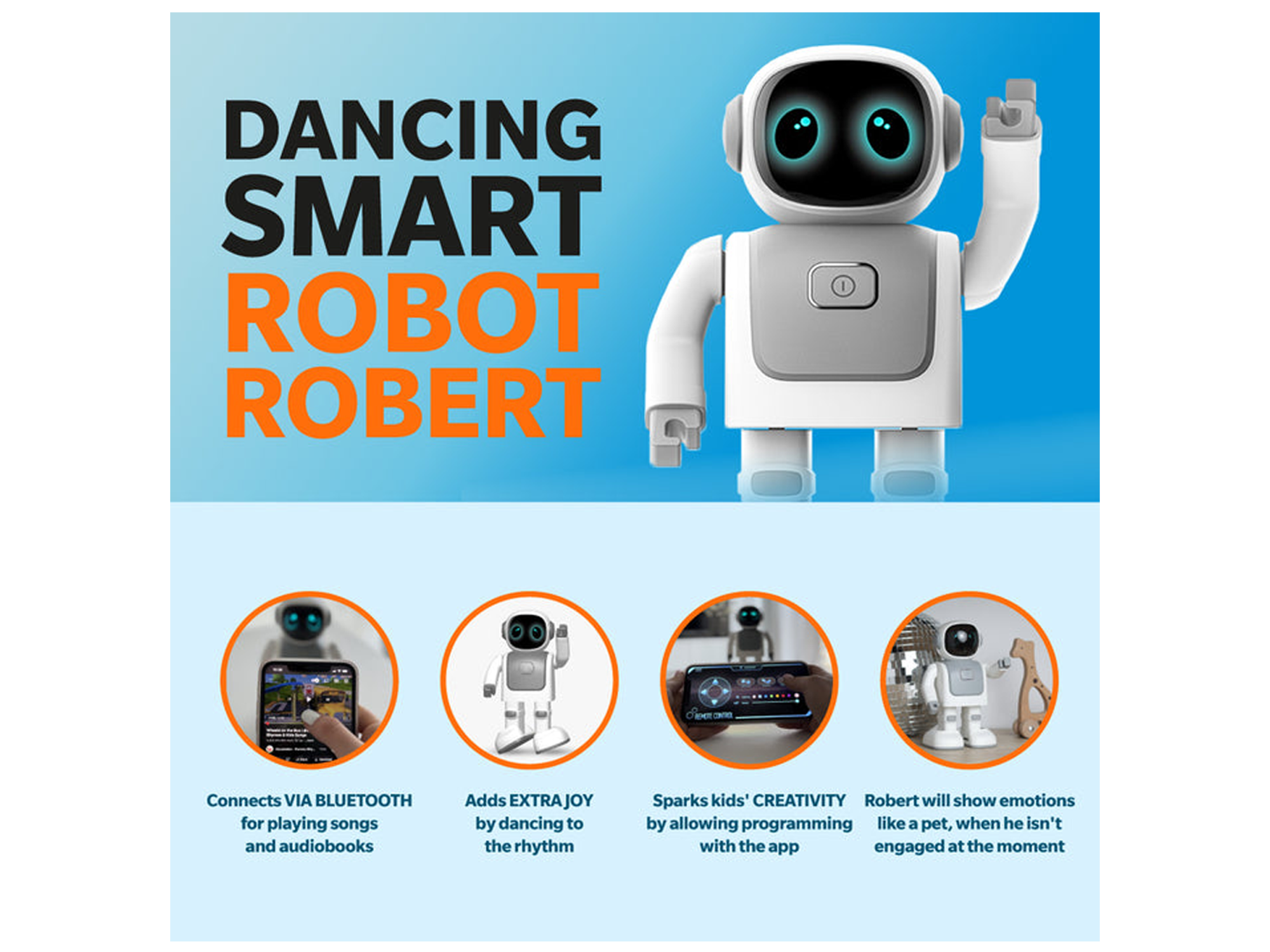 Dancing Robert Interactive Companion Robot - Best Prices