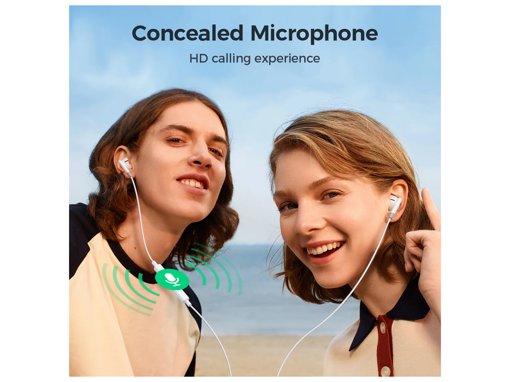 joyRoom JR-EW01 Wired Series Half In-Ear Wired Earphones - Best Prices