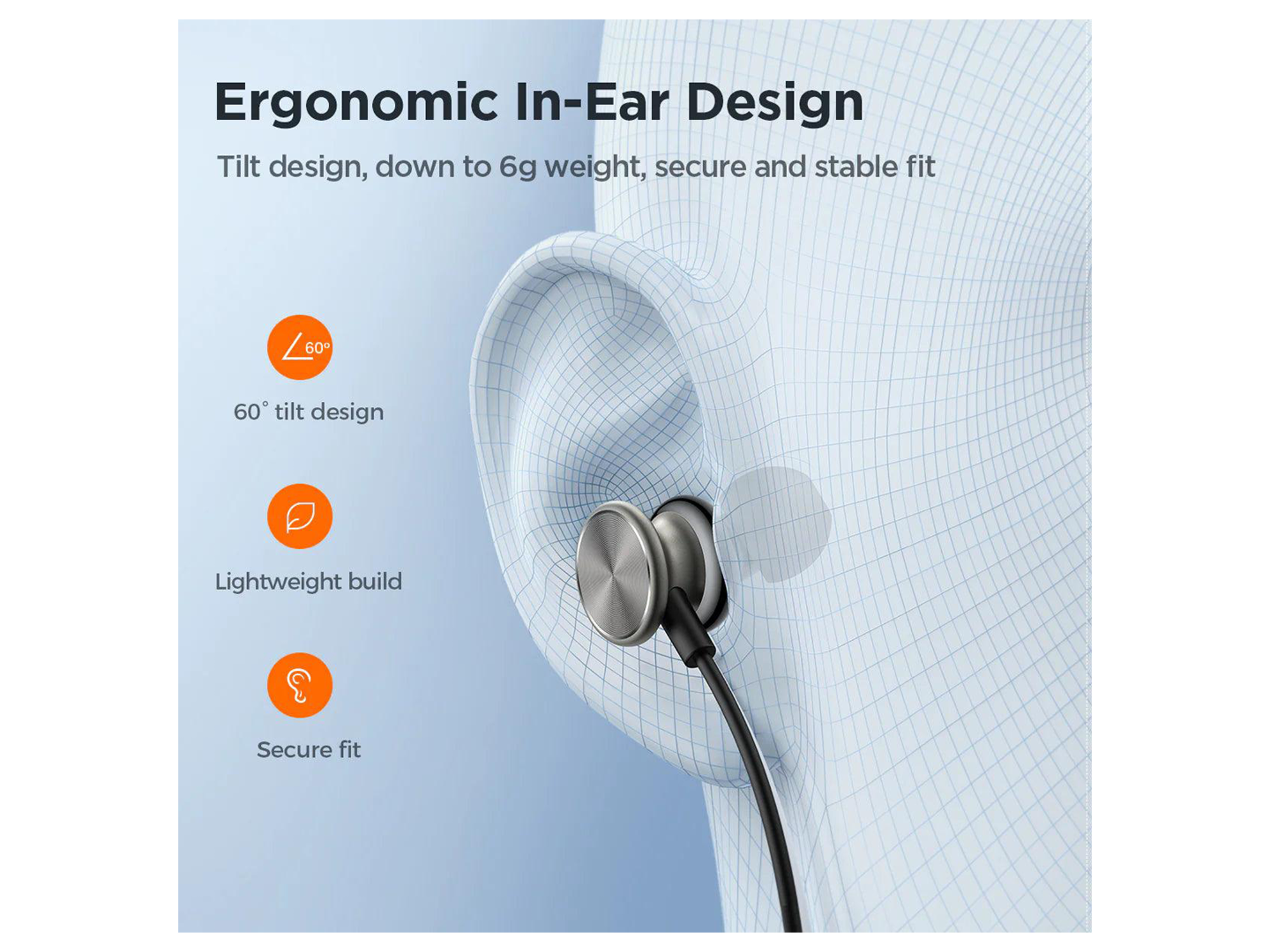 JoyRoom JR-EW03 Wired Series In-Ear Metal Wired Earbuds - Best Prices