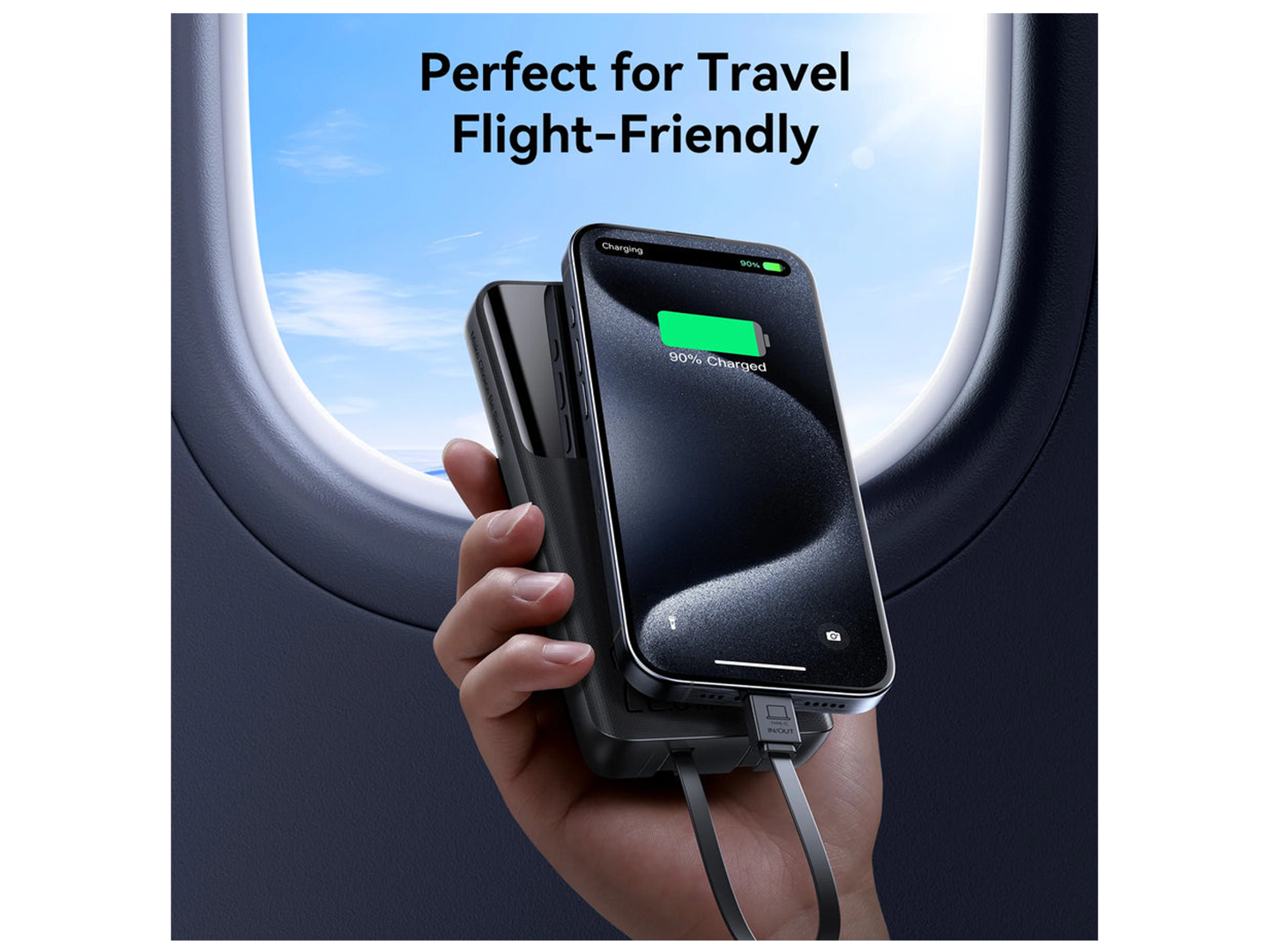 JoyRoom JR-PBF19 22.5W mini Power Bank with Dual Cables 10000mAh - Best Prices