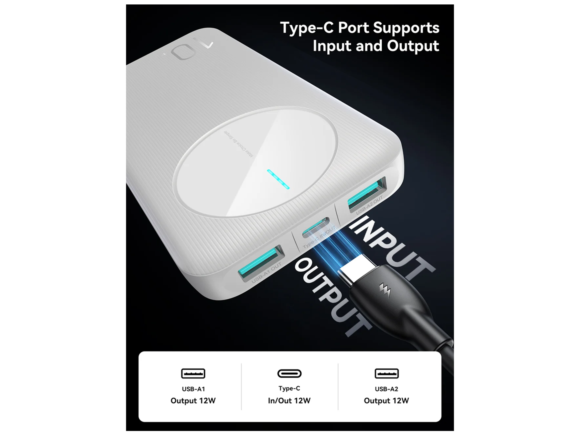 JoyRoom JR-PBF12 2.4A LED Power Bank 22.5W 10000mAh - Best Prices