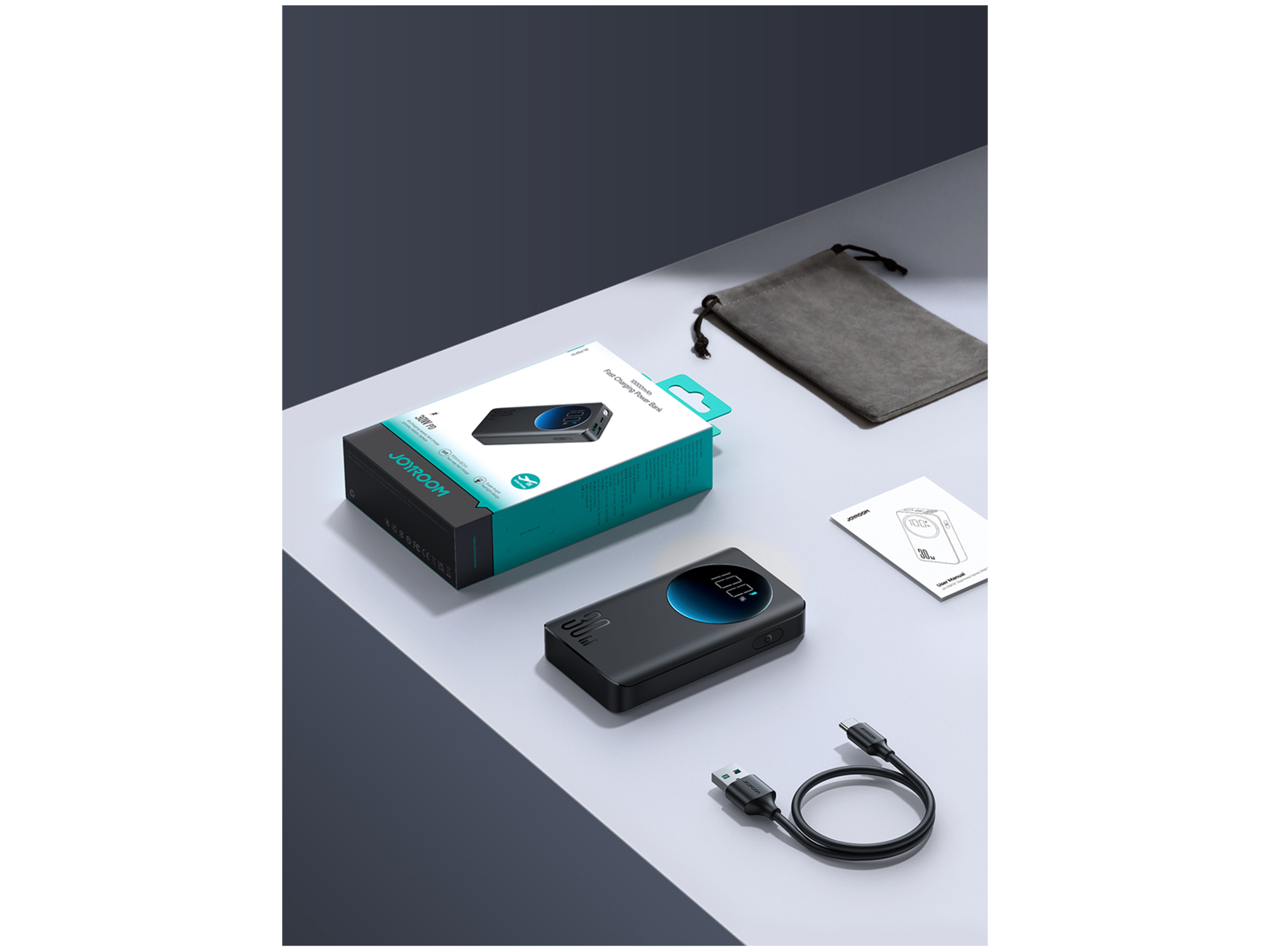 JoyRoom JR-PBF01 30W Power Bank 10000mAh (With USB to Type-C Cable 0.25m) - Best Prices