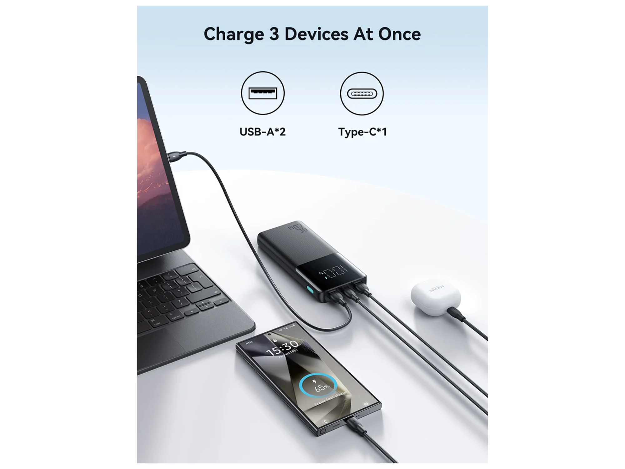 JoyRoom JR-PBF20 25W digital fast charge mobile powerbank 10000mAh - Best Prices
