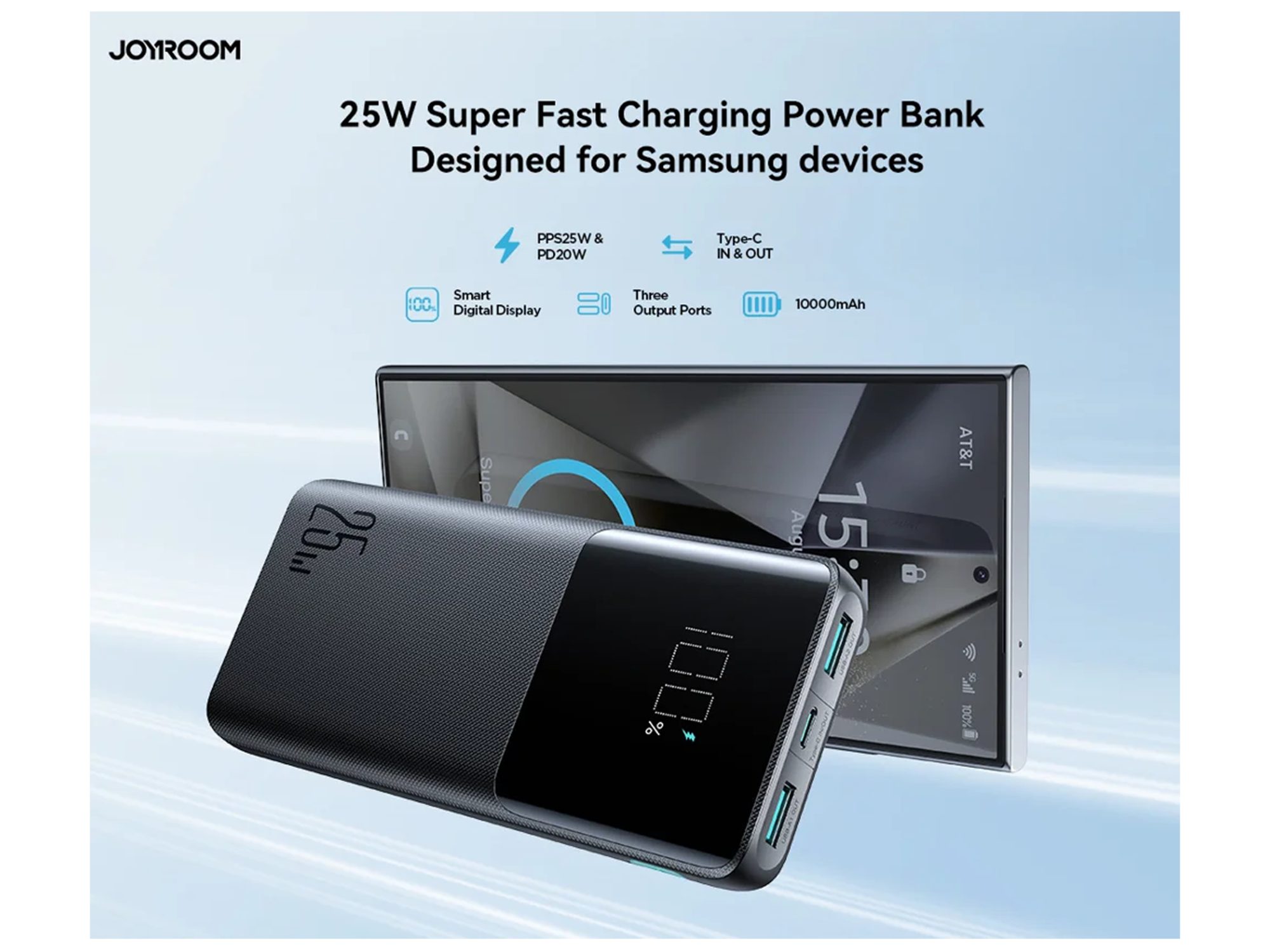 JoyRoom JR-PBF20 25W digital fast charge mobile powerbank 10000mAh - Best Prices