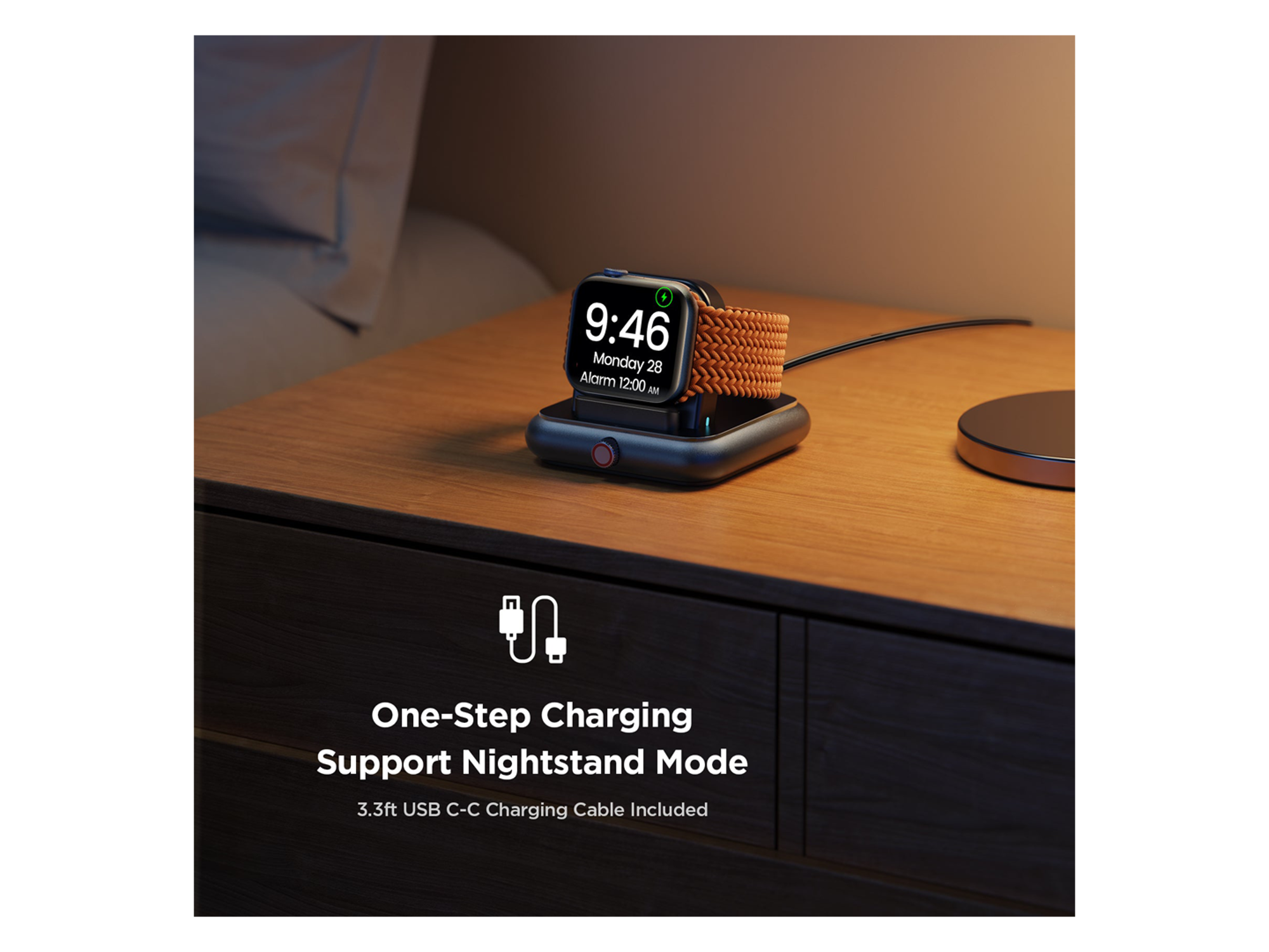 JoyRoom S-IW007 3-in-1 iP Watch Magnetic Charger + Dual Lightning Cable (USB-A) 1.2m - Best Prices