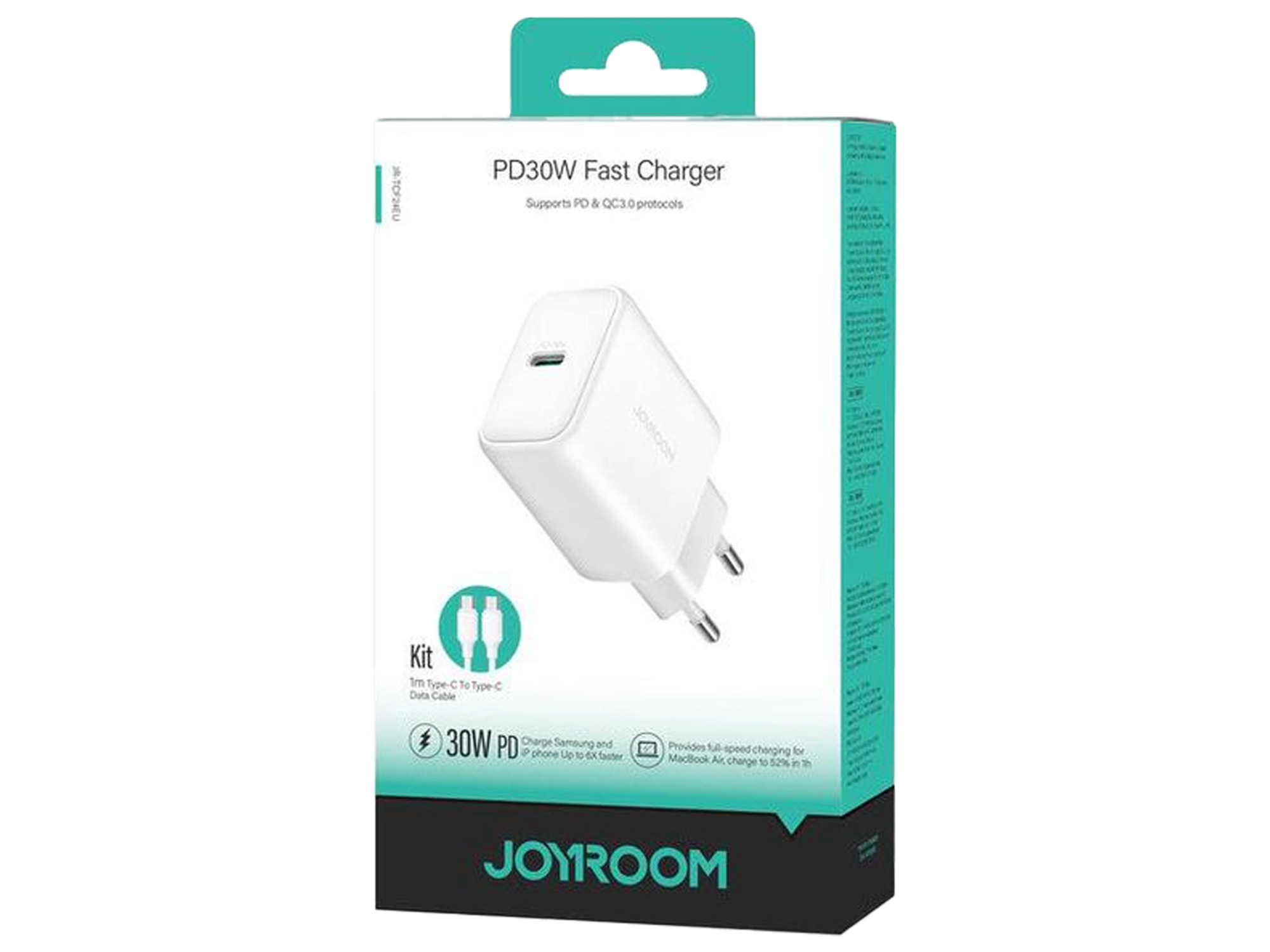 JoyRoom JR-TCF24 PD 30W Charger+ C to C 1m cable - Best Prices