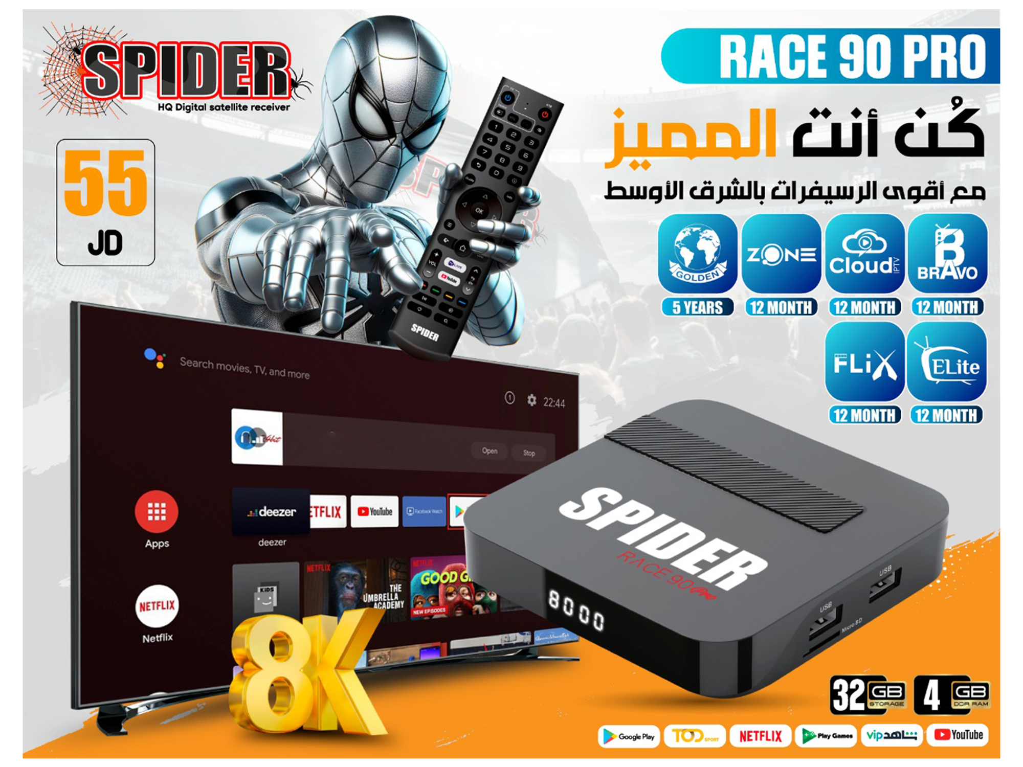 سبايدر ريس 90 برو - أفضل سعر