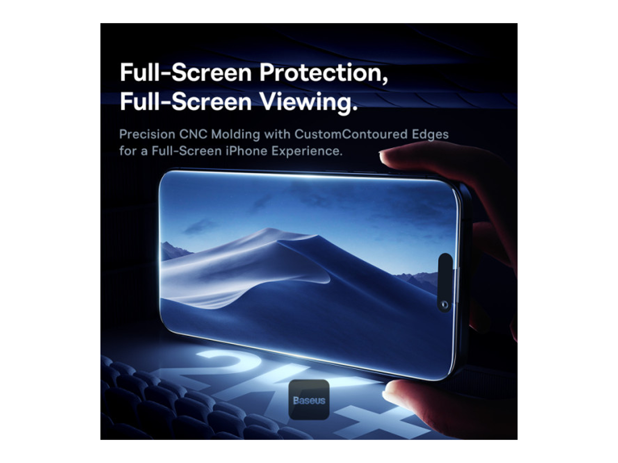 Baseus Superior Series HD Tempered Glass Screen Protector for iP 16 Pro, Clear - Best Prices
