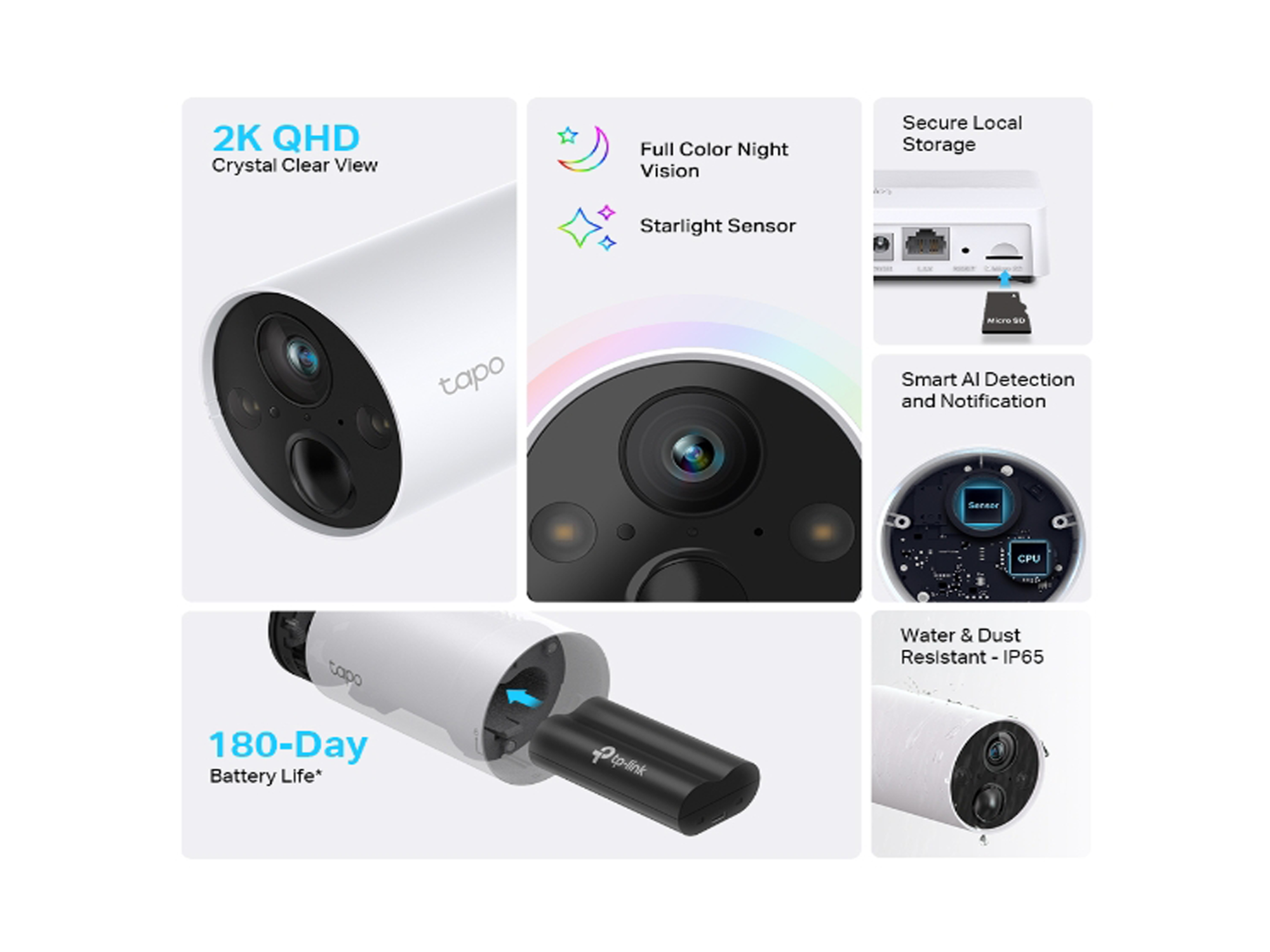 Tapo C420S2 Smart Wire-Free Security Camera System, 2-Camera System - Best Prices