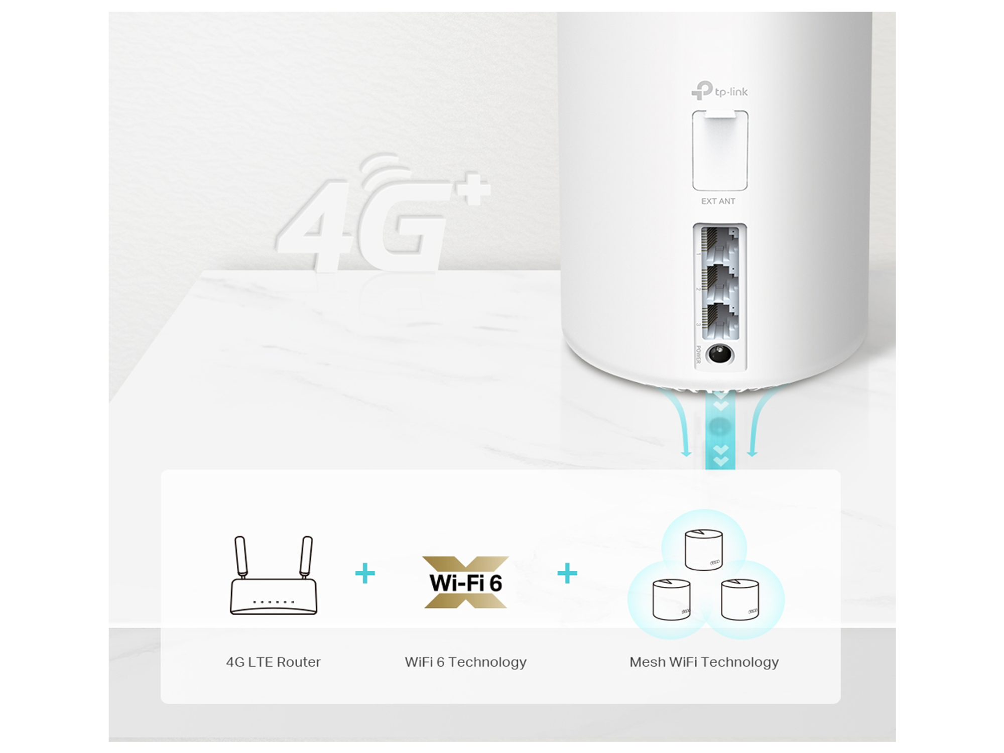Tp-Link  Deco X20-4G(1-pack)  4G+ AX1800 Whole Home Mesh  WiFi 6 Gateway - Best Prices