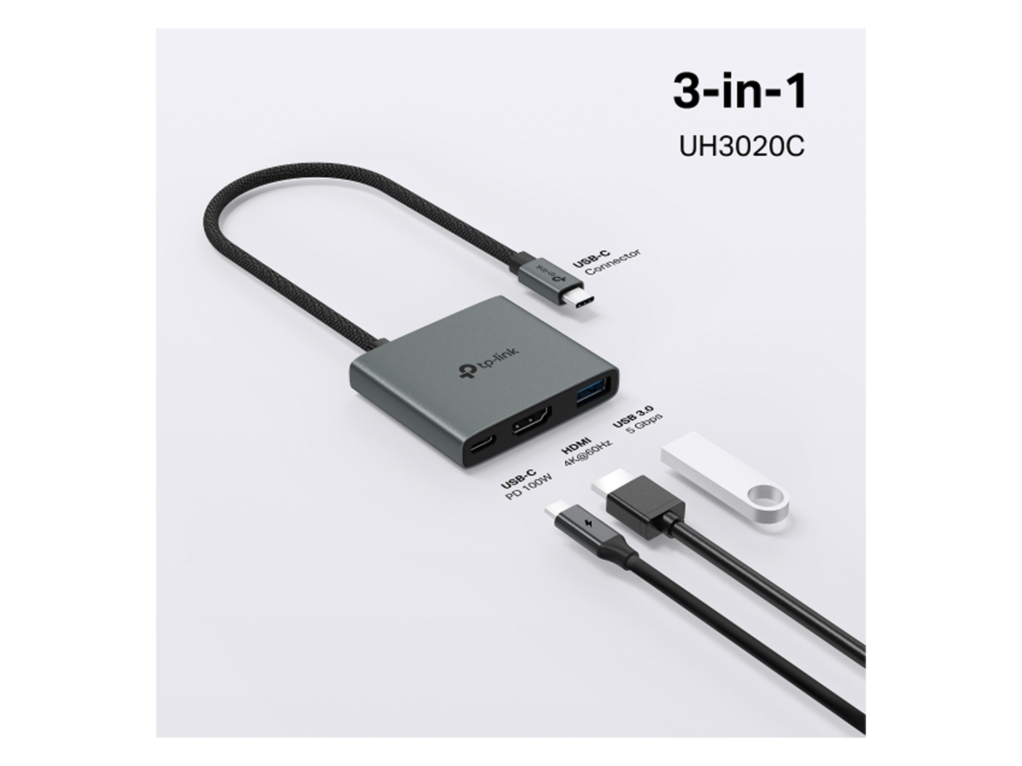 تي بي لينك UH3020C محول ذات 3 مداخل - أفضل سعر