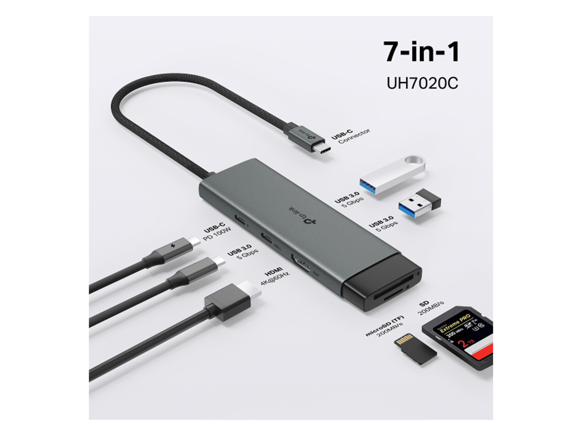 TP-Link UH7020C USB Type-C 7-Port Hub - Best Prices