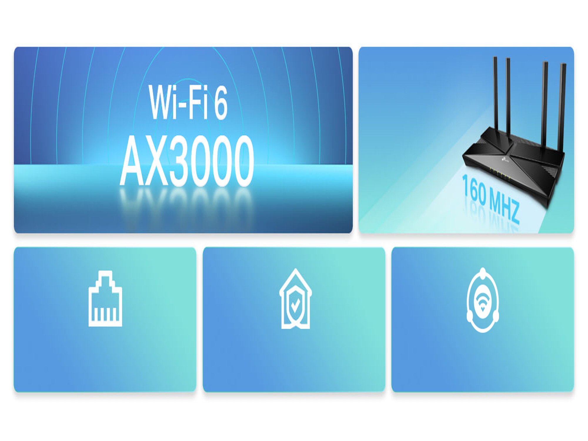 تي بي لينك ارتشر AX53 AX3000 جيجابت ثنائي النطاق واي فاي 6 راوتر - أفضل سعر