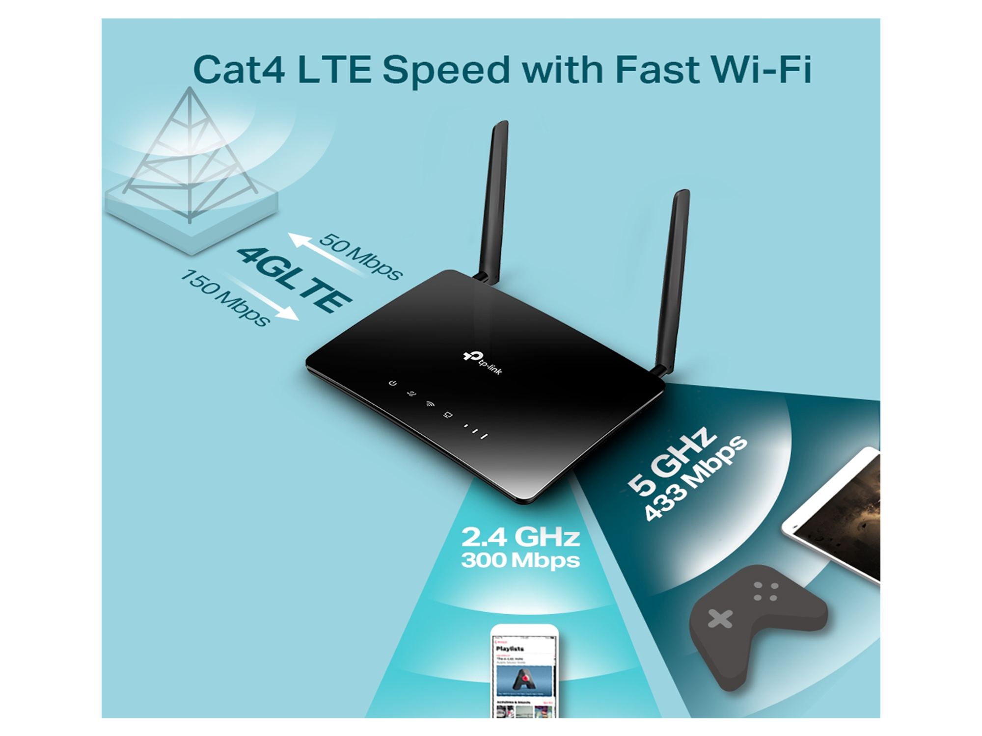 تي بي لينك ارتشر  MR200 AC750 راوتر لاسلكي ثنائي النطاق 4G - أفضل سعر