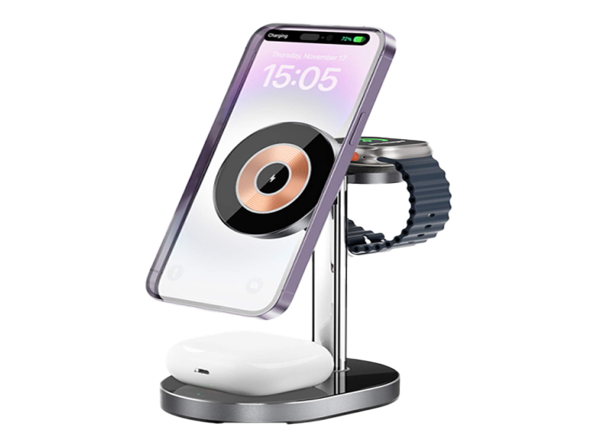 WIWU Light Shadow 3 IN 1 Wireless Charger - Best Prices