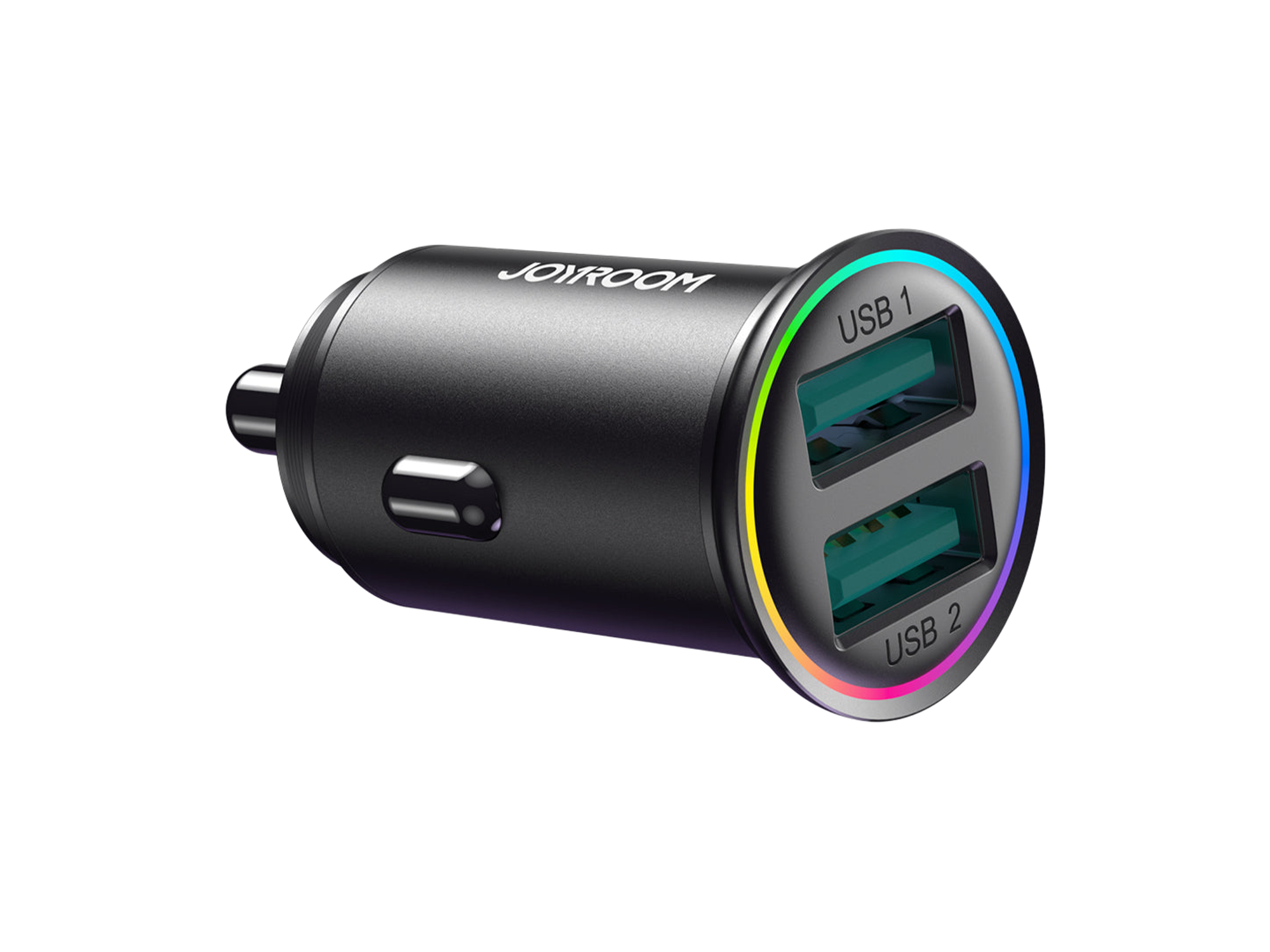 جوي رووم شاحن سيارة معدني صغير JR-CCN03 2USB 24W 2USB - أفضل سعر