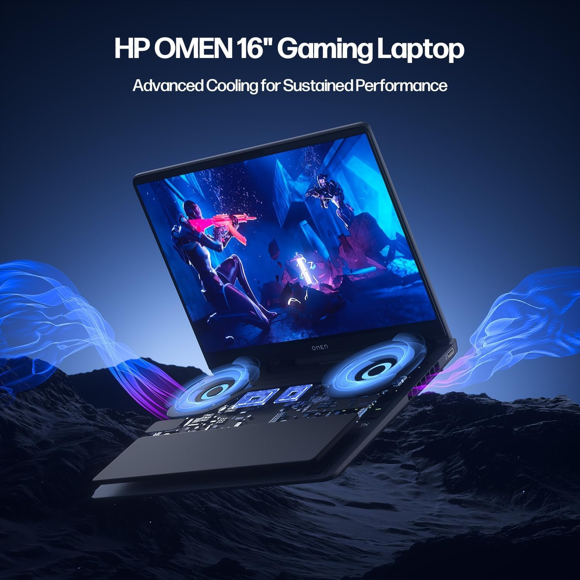 HP OMEN 16" Gaming Laptop 2K 144Hz - AMD Ryzen 9 8940HX, NVIDIA RTX 5060, 32GB RAM, 1TB SSD - أفضل سعر HP OMEN 16" Gaming Laptop 2K 144Hz - AMD Ryzen 9 8940HX, NVIDIA RTX 5060, 32GB RAM, 1TB SSD - أفضل سعر