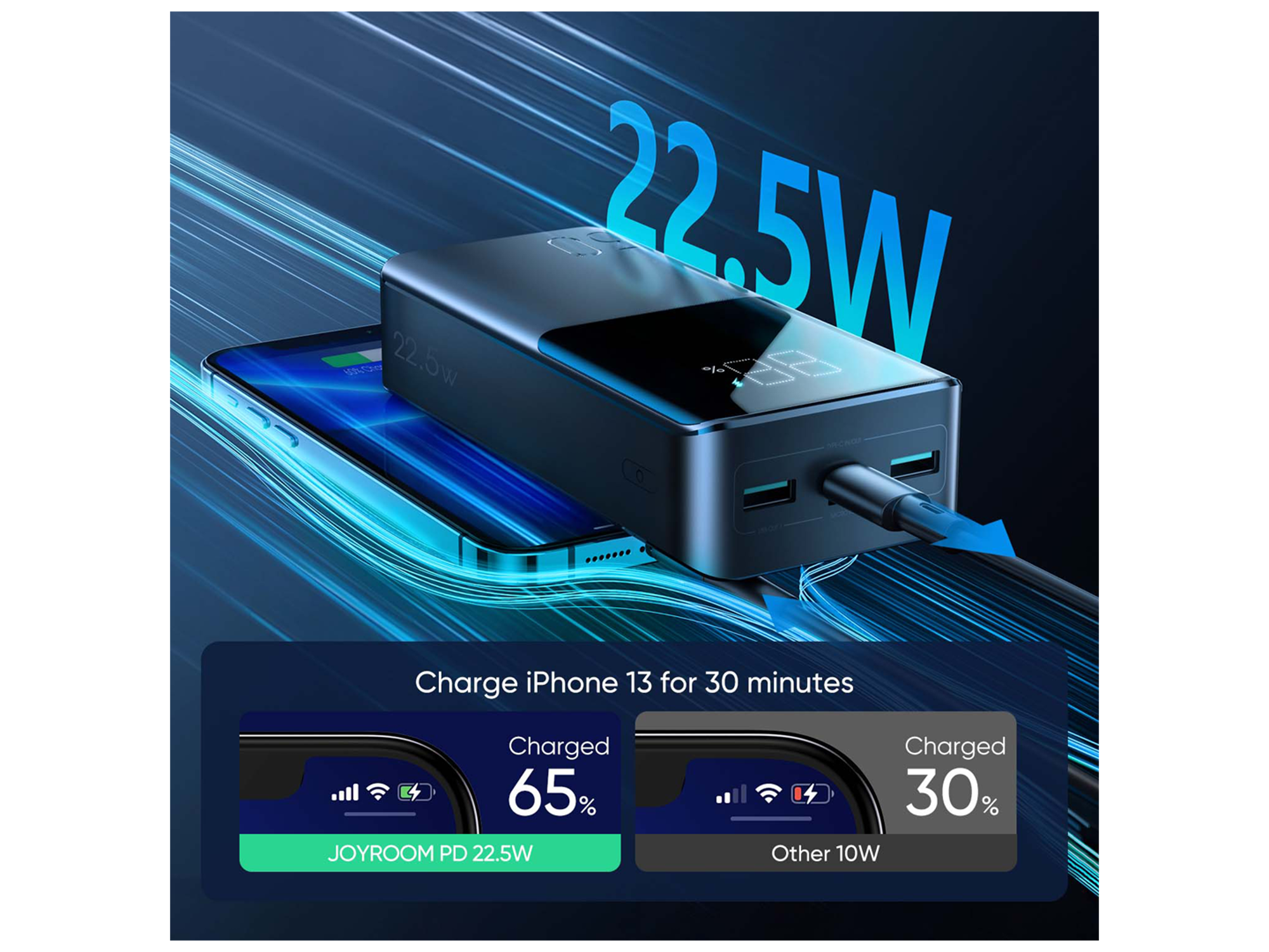 JoyRoom JR-QP193 22.5W Power Bank 30000mAh - Best Prices