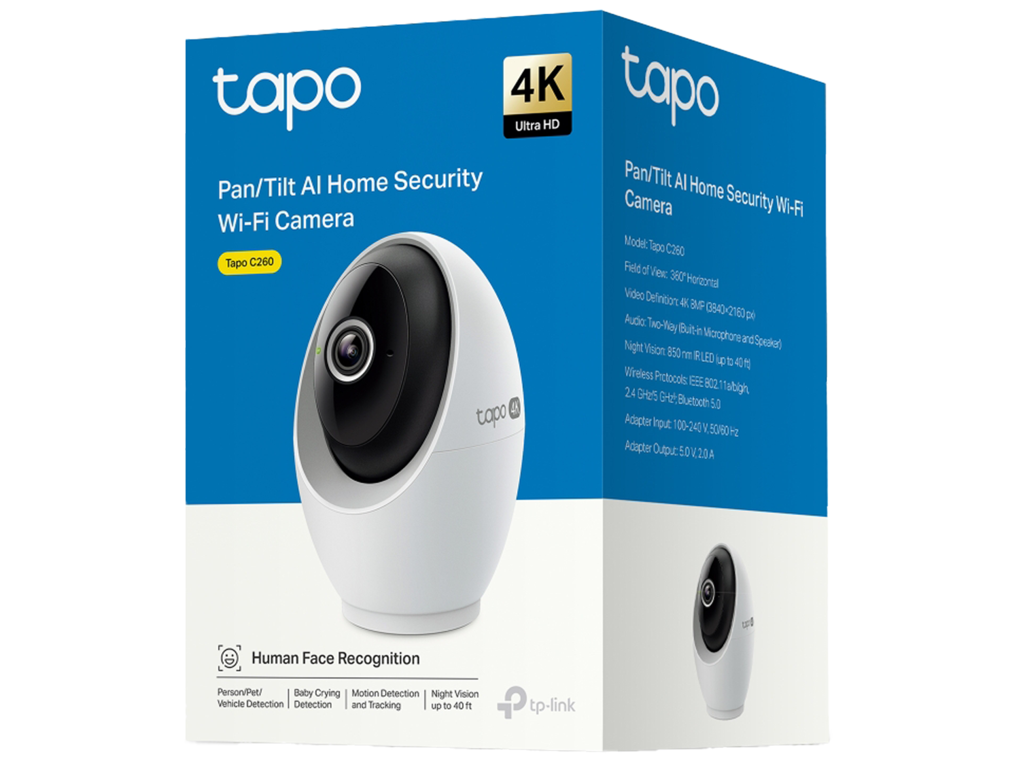 Tapo C260 Pan/Tilt AI Home Security Wi-Fi Camera - Best Prices