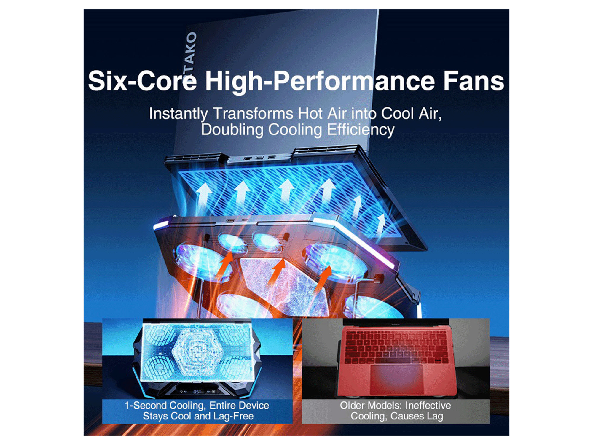 RTAKO Semiconductor Laptop Cooler LZ-D12 - Best Prices