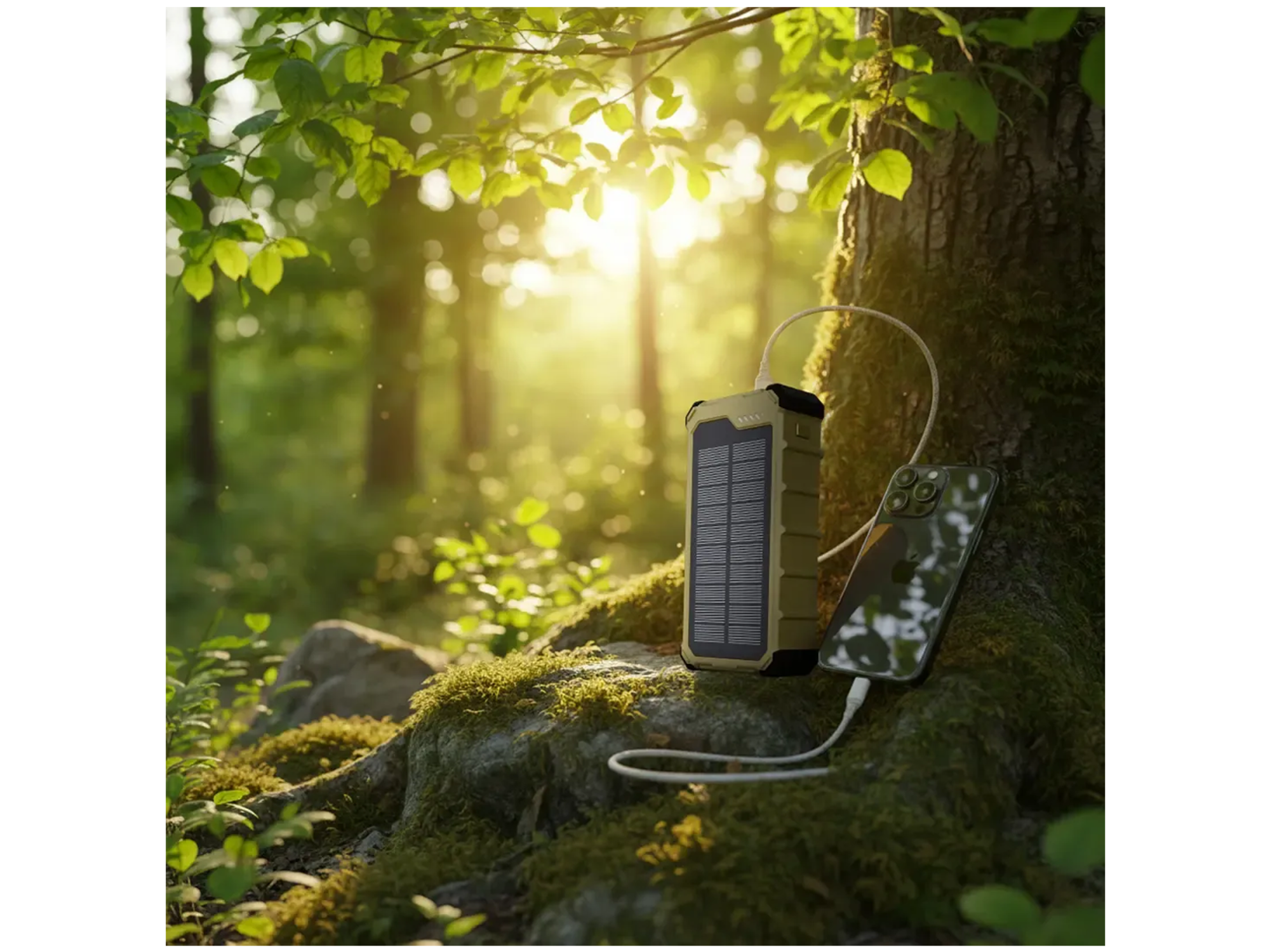 Powerology Solara  Ip66 Pd22.5W Built In Dual Led Panels Solar Power Bank - Best Prices