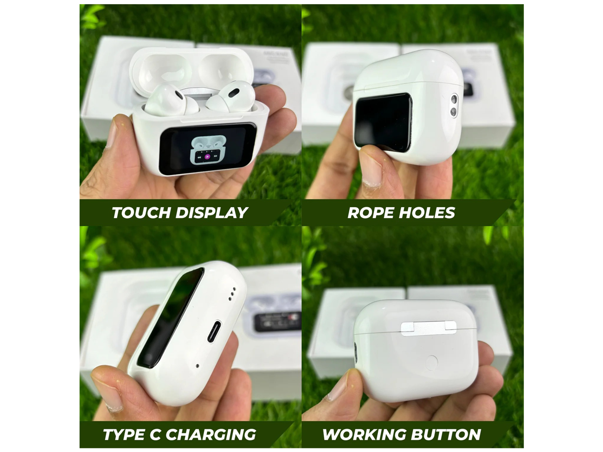 سماعات AirPods Pro اللاسلكية بتقنية إلغاء الضوضاء النشط/المعزز مع شاشة لمس - أفضل سعر سماعات AirPods Pro اللاسلكية بتقنية إلغاء الضوضاء النشط/المعزز مع شاشة لمس - أفضل سعر