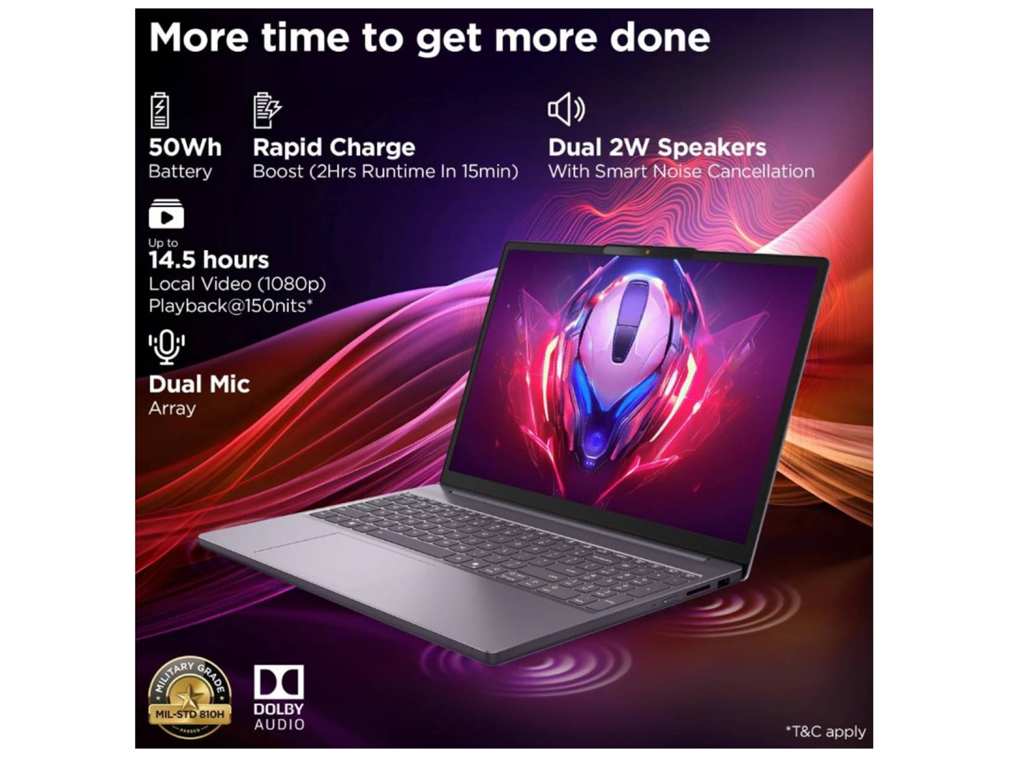 لابتوب لينوفو الجديد IdeaPad Slim 3 (2025) بمعالج Intel Core i5 13420H ثماني النواة عالي الأداء من الجيل الثالث عشر، وذاكرة DDR5 سعة 8 جيجابايت، وشاشة IPS FHD مقاس 15.3 بوصة. - أفضل سعر