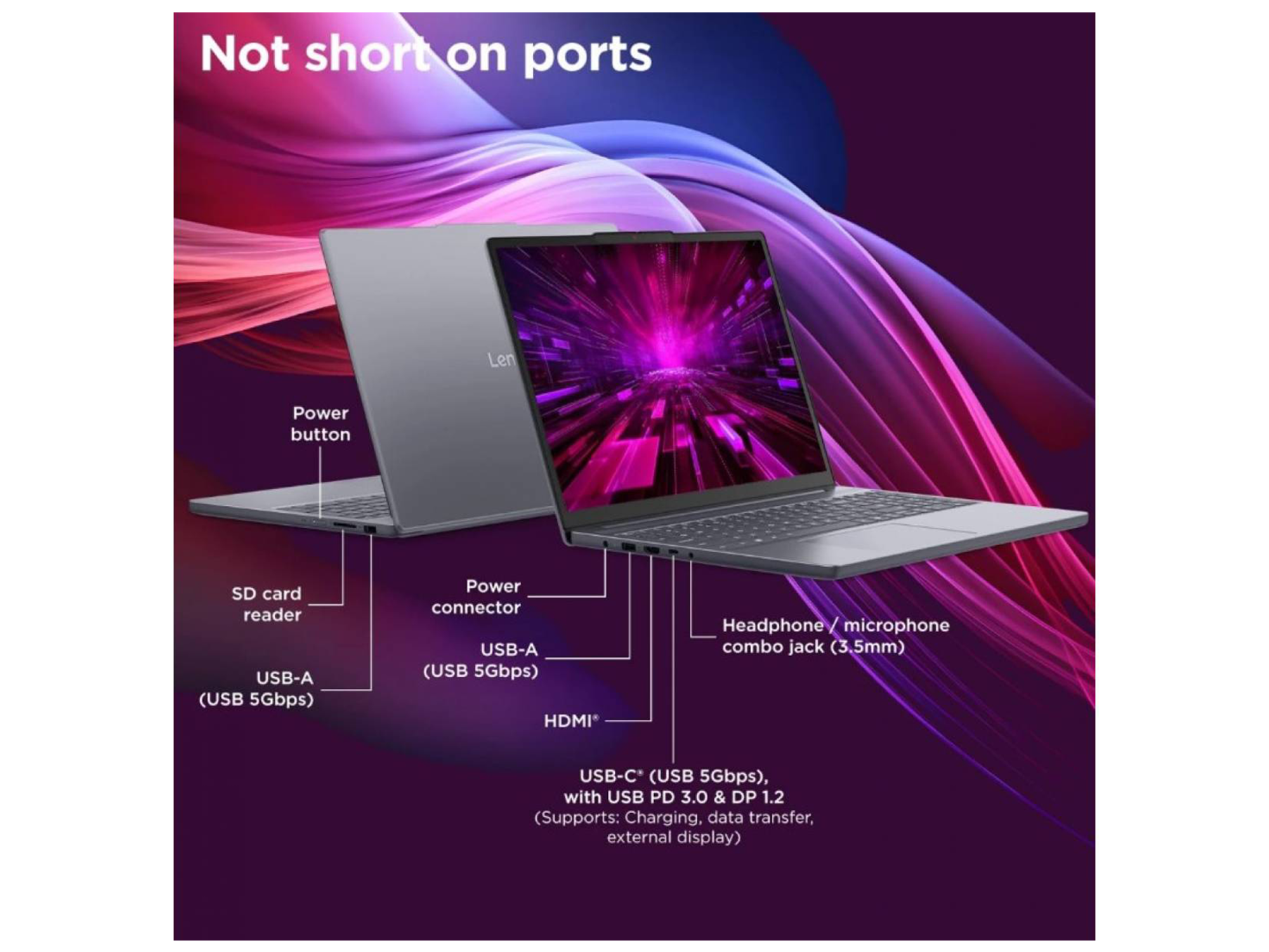 لابتوب لينوفو الجديد IdeaPad Slim 3 (2025) بمعالج Intel Core i5 13420H ثماني النواة عالي الأداء من الجيل الثالث عشر، وذاكرة DDR5 سعة 8 جيجابايت، وشاشة IPS FHD مقاس 15.3 بوصة. - أفضل سعر