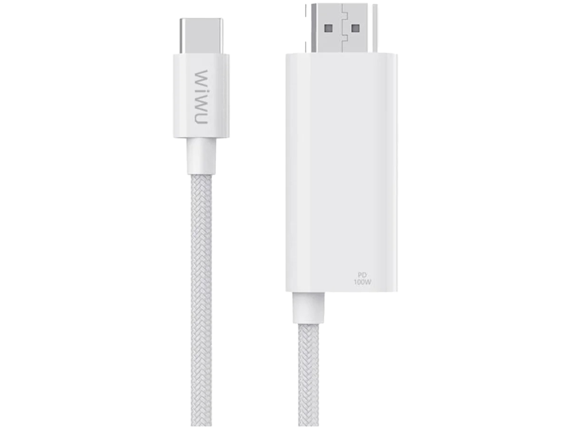 ويوو كابل Wi-PS001 من النوع C إلى HDMI PD للشحن والعرض (1.8 متر) - أفضل سعر