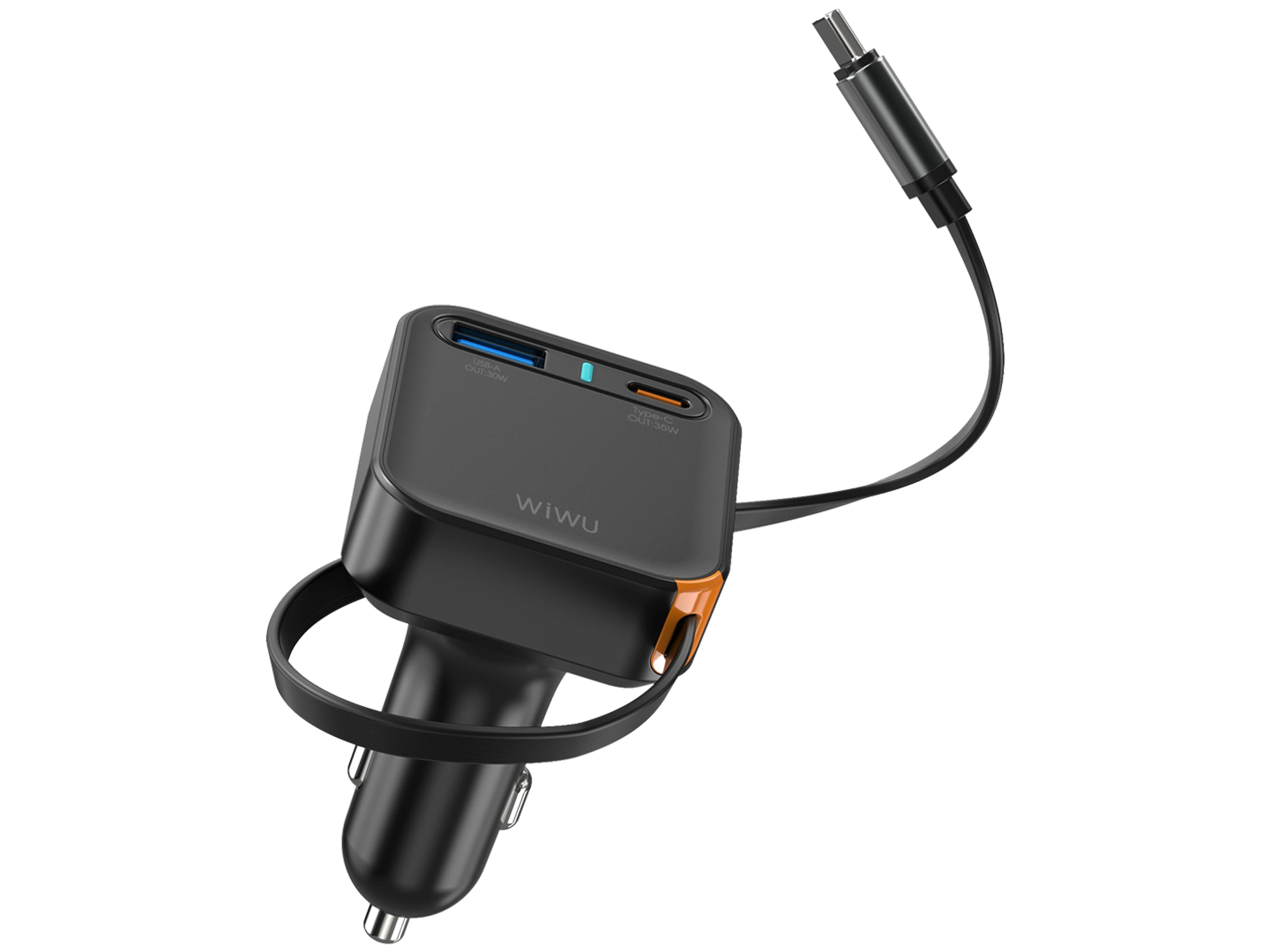ويوو شاحن سيارة ثلاثي المنافذ Wi-CC033 Helix بقوة 65 واط بمنفذ USB-C - أفضل سعر