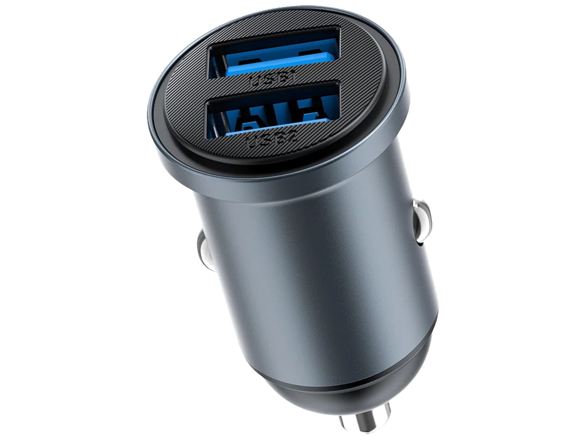 ويوو شاحن سيارة Wi-CC031 Nano Lite بقوة 12 واط بمنفذي USB، يدعم الشحن السريع QC3.0 - أفضل سعر