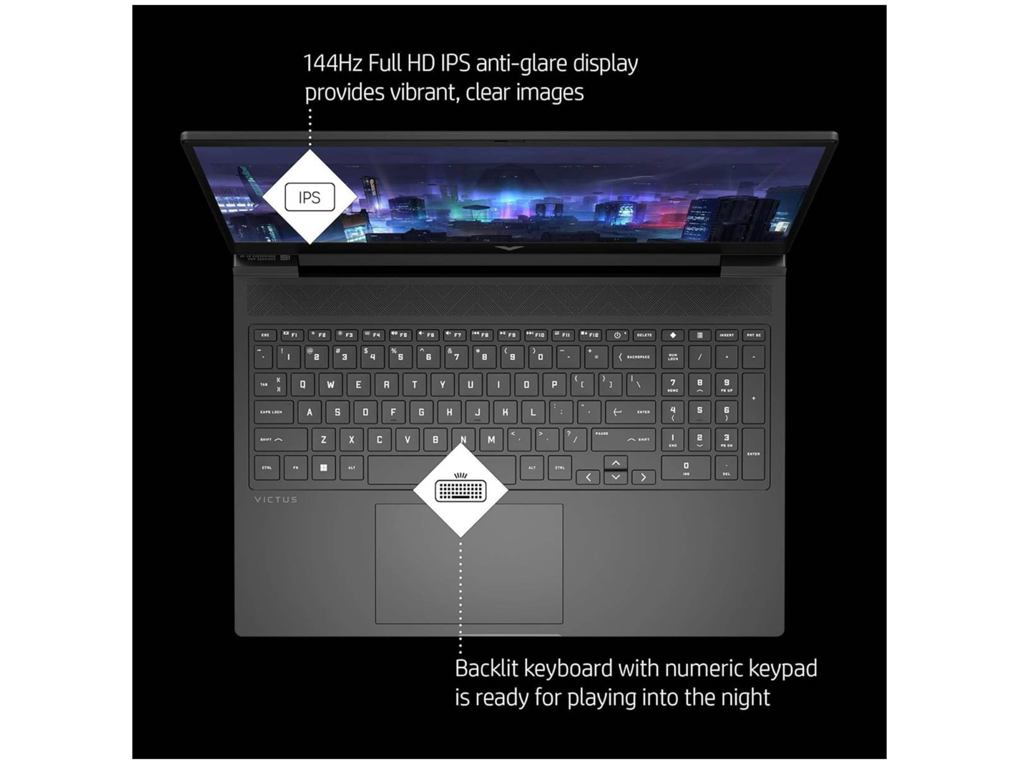 اتش بي فيكتوس جيمنج 15 (موديل 2023)fa1082wm 13Gen - أفضل سعر اتش بي فيكتوس جيمنج 15 (موديل 2023)fa1082wm 13Gen - أفضل سعر
