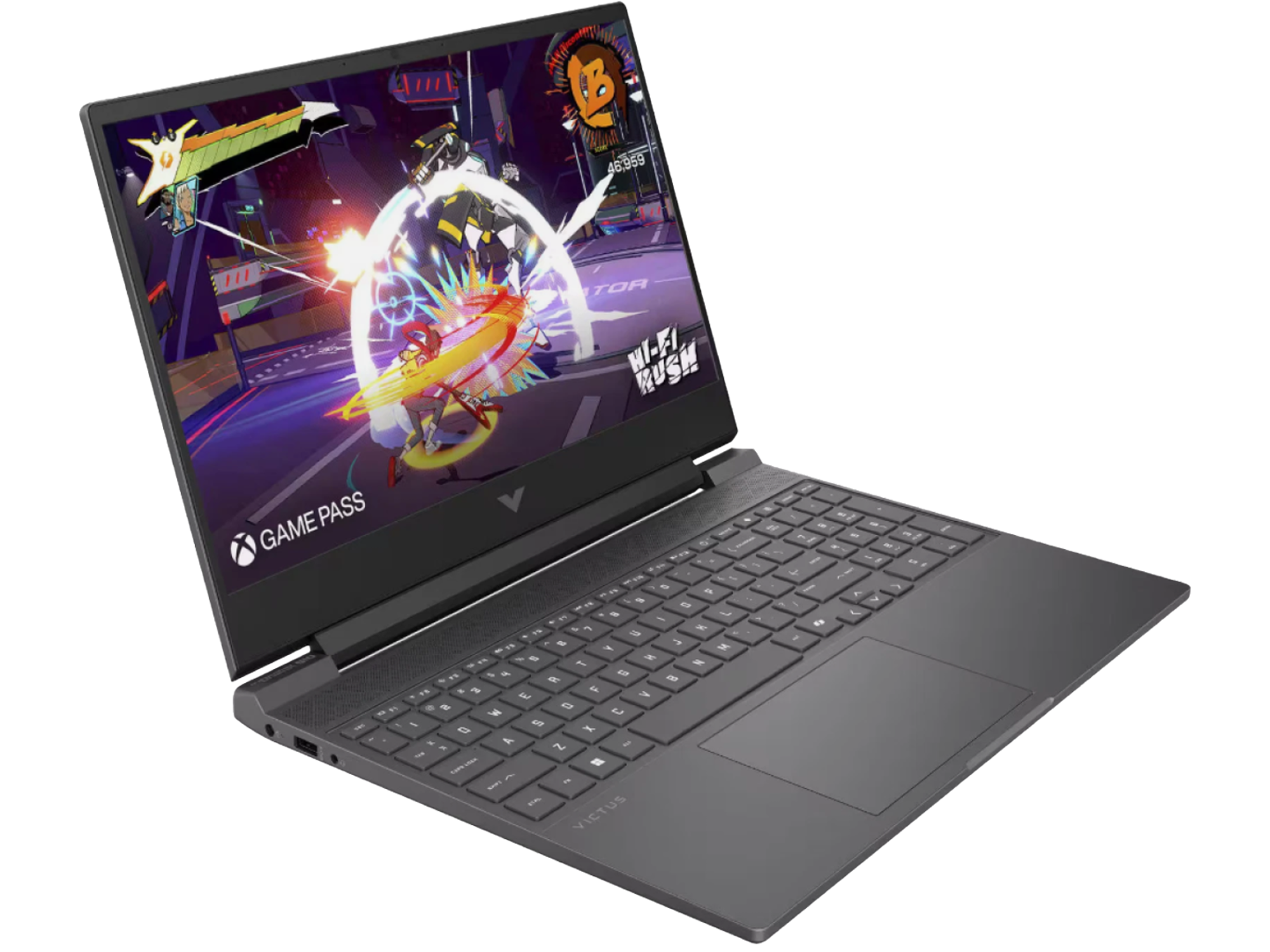 اتش بي لابتوب الألعاب Victus 15-fb3093dx، شاشة FHD مقاس 15.6 بوصة بمعدل تحديث 144 هرتز، معالج AMD Ryzen 7 7445HS بسرعة تصل إلى 4.7 جيجاهرتز، ذاكرة RAM سعة 16 جيجابايت، قرص تخزين SSD سعة 512 جيجابايت، بطاقة رسومات NVIDIA GeForce RTX 4050. - أفضل سعر