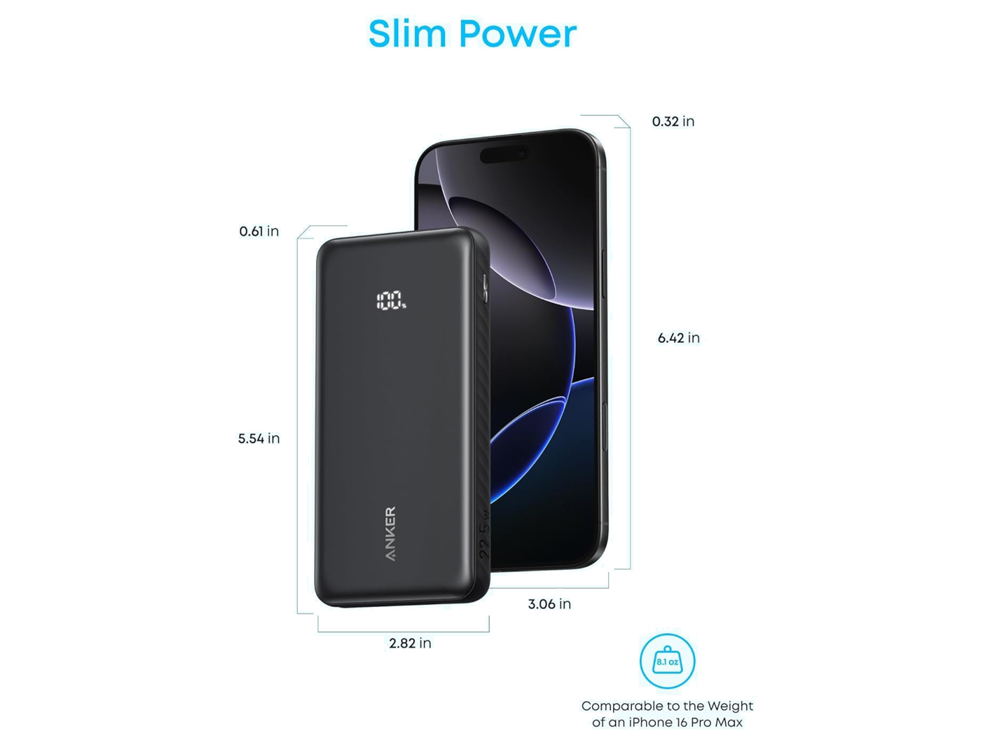 Anker Zolo Powerbank 10k mAh 22.5W Fast Charging  with Built-in USB-C Cable - Best Prices