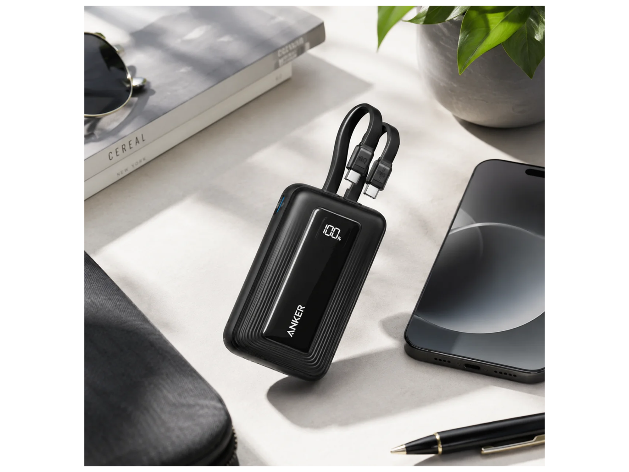Anker Zolo Power Bank (10K, 35W, Built-In Dual USB-C Cables) - Best Prices