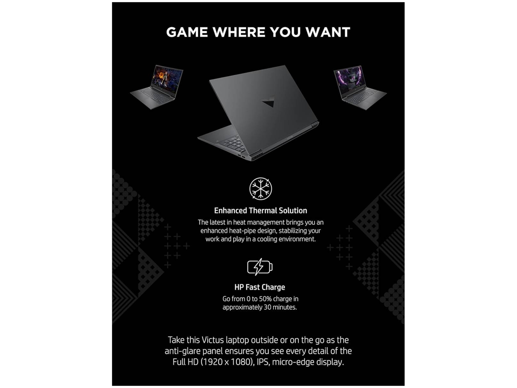 اتش بي لابتوب الألعاب Victus 15-fa2309TX، معالج Intel Core™ i7-13620H (بسرعة تصل إلى 4.9 جيجاهرتز)، بطاقة رسوميات NVIDIA GeForce RTX 5050 (سعة 8 جيجابايت GDDR7)، ذاكرة 24 جيجابايت DDR5، سعة تخزين 1 تيرابايت. - أفضل سعر