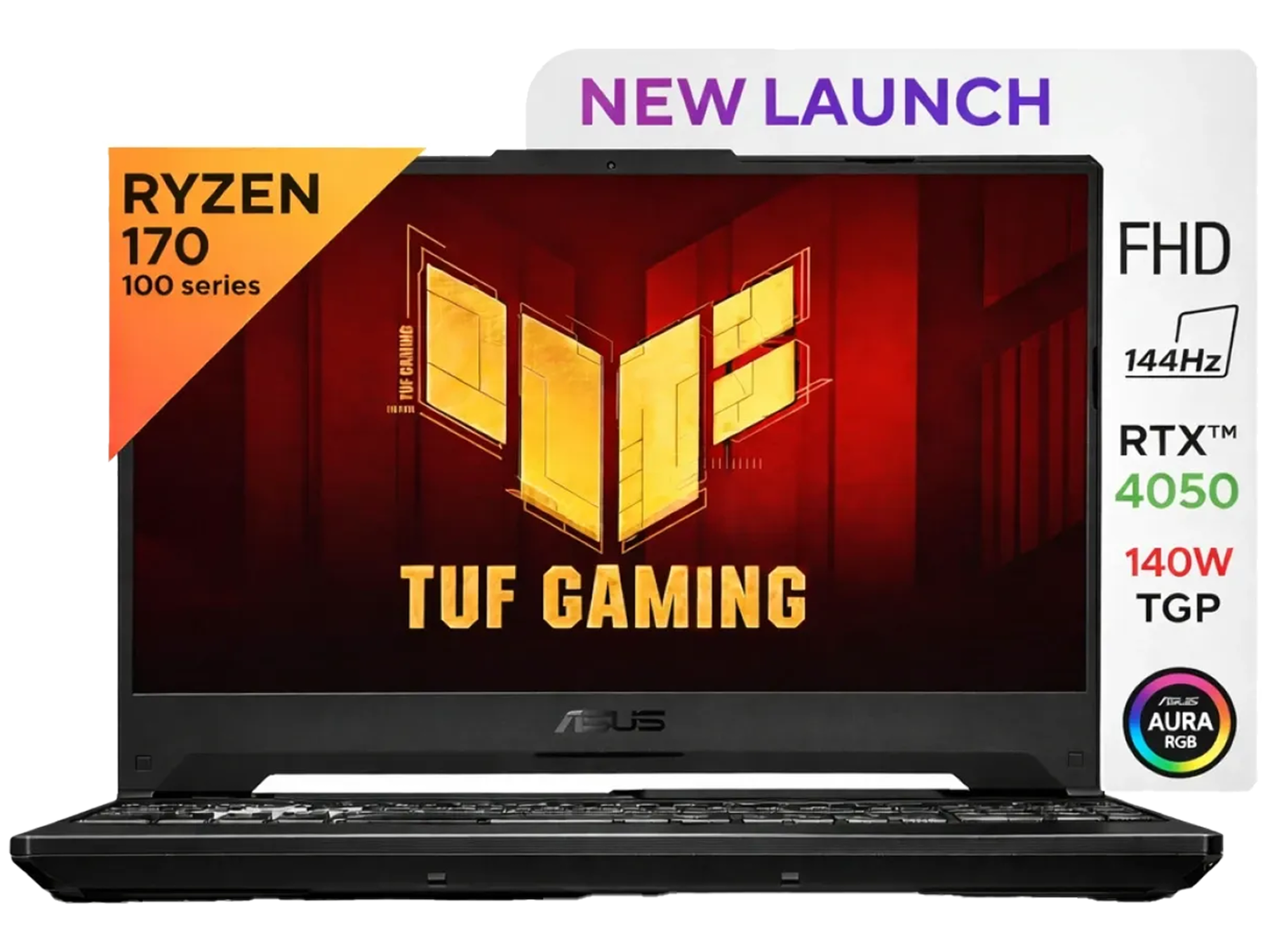 اسوس لابتوب الألعاب A16، معالج AMD Ryzen 7 170، بطاقة رسوميات NVIDIA GeForce RTX 4050 (سعة 6 جيجابايت)، ذاكرة 16 جيجابايت DDR5، وحدة تخزين 512 جيجابايت PCIe 4.0 SSD، شاشة 16 بوصة FHD+ بمعدل تحديث 144 هرتز. - أفضل سعر