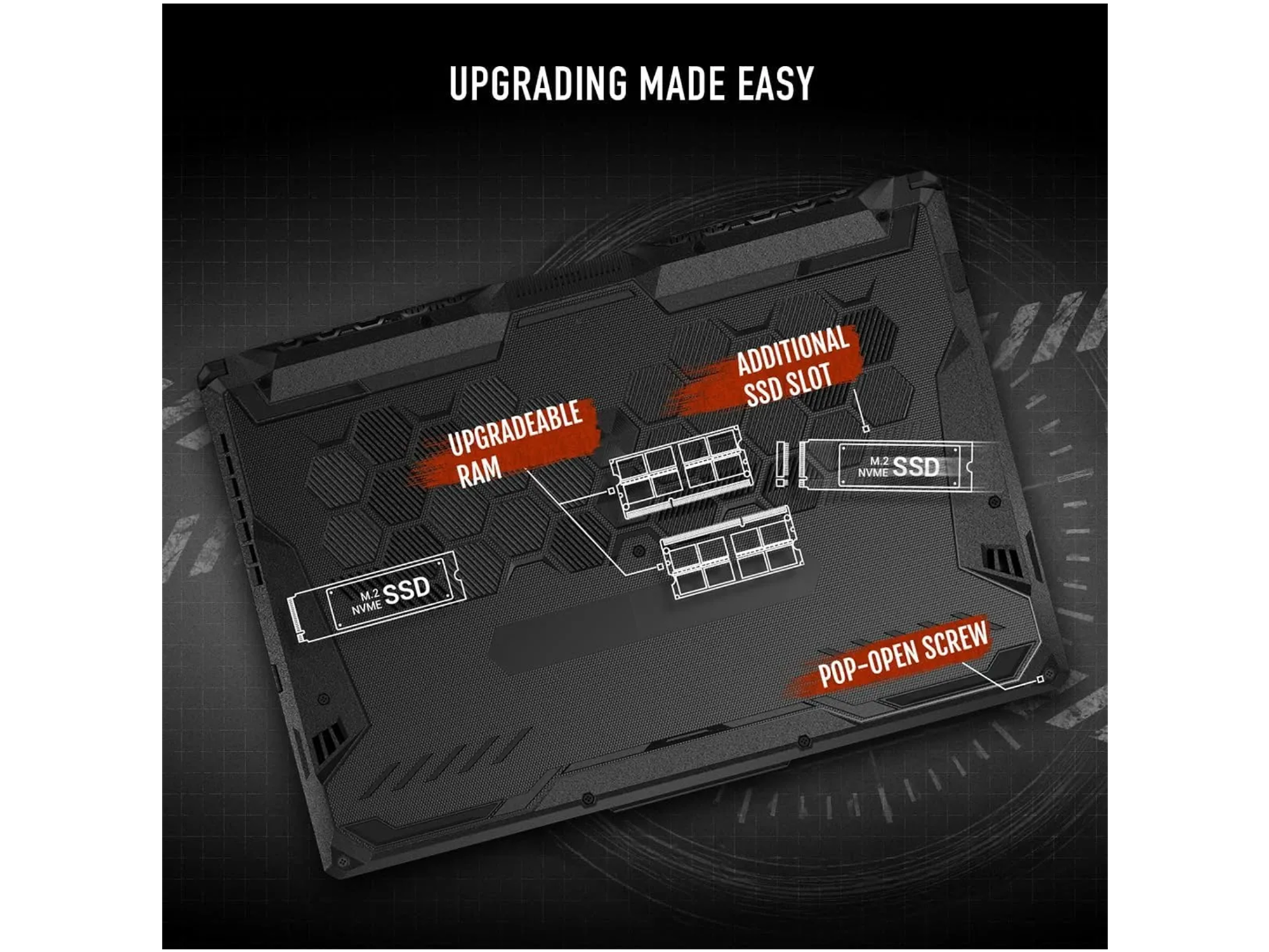 اسوس لابتوب الألعاب A16، معالج AMD Ryzen 7 170، بطاقة رسوميات NVIDIA GeForce RTX 4050 (سعة 6 جيجابايت)، ذاكرة 16 جيجابايت DDR5، وحدة تخزين 512 جيجابايت PCIe 4.0 SSD، شاشة 16 بوصة FHD+ بمعدل تحديث 144 هرتز. - أفضل سعر