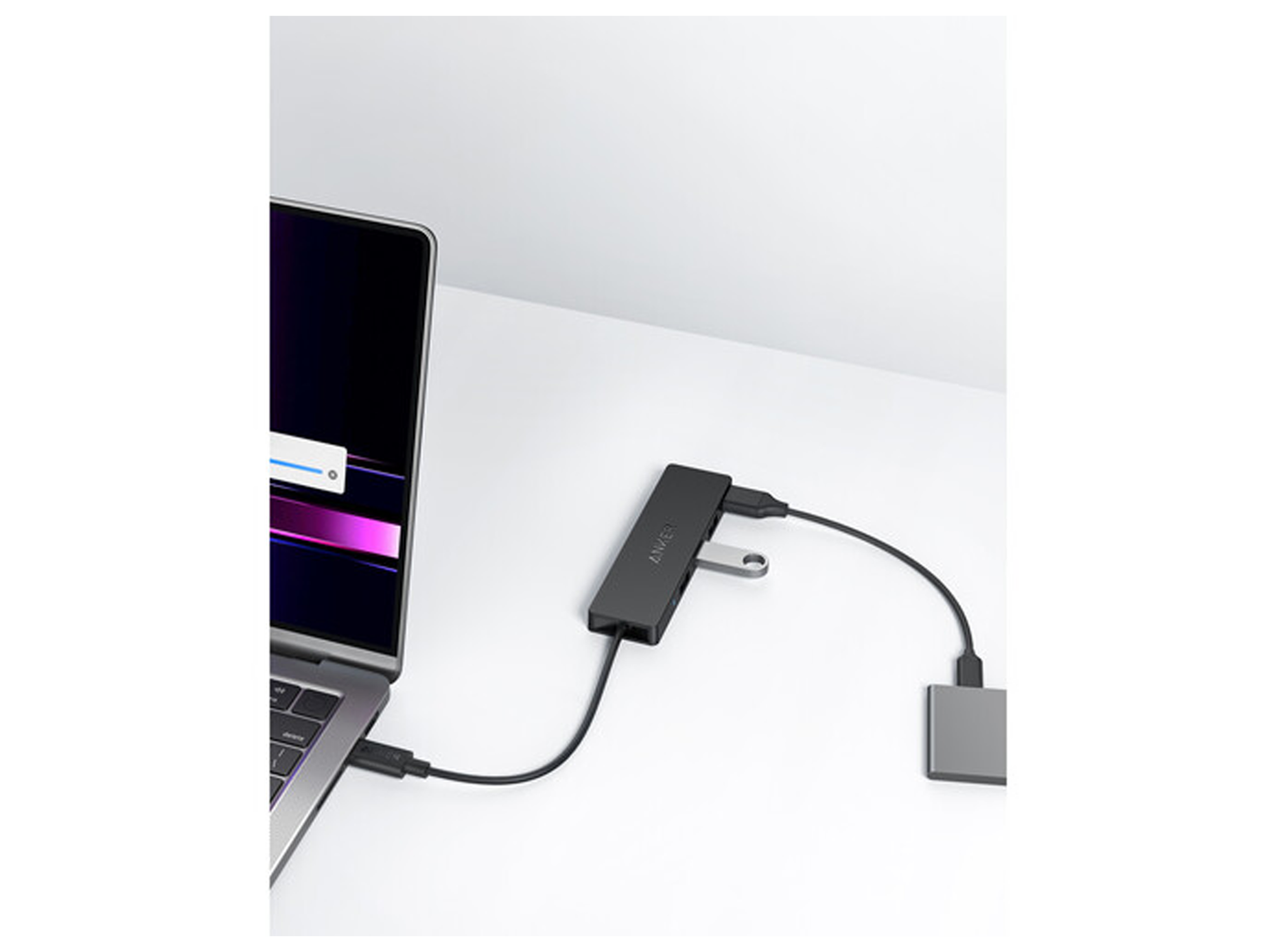 أنكر موزع يو اس بي سي 4 منافذ USB 3.0 متعددة مع سرعة نقل بيانات تصل إلى 5 جيجابت في الثانية، مخصص لأجهزة Type-C. - أفضل سعر