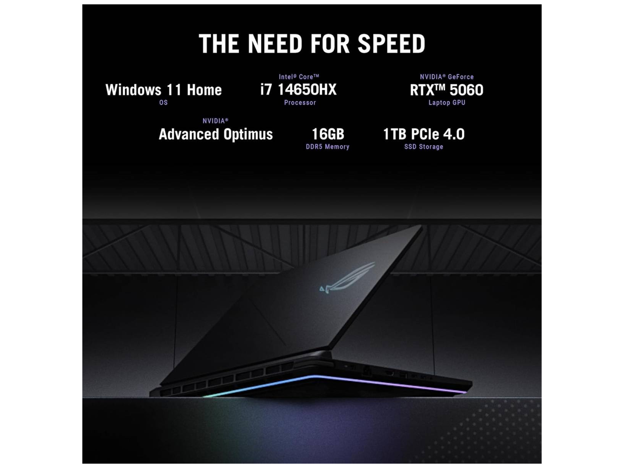 ASUS ROG Strix G16 Gaming Laptop, Intel Core i7‑14650HX, NVIDIA GeForce RTX 5070 8GB GDDR7, 32GB DDR5, 1TB - Best Prices