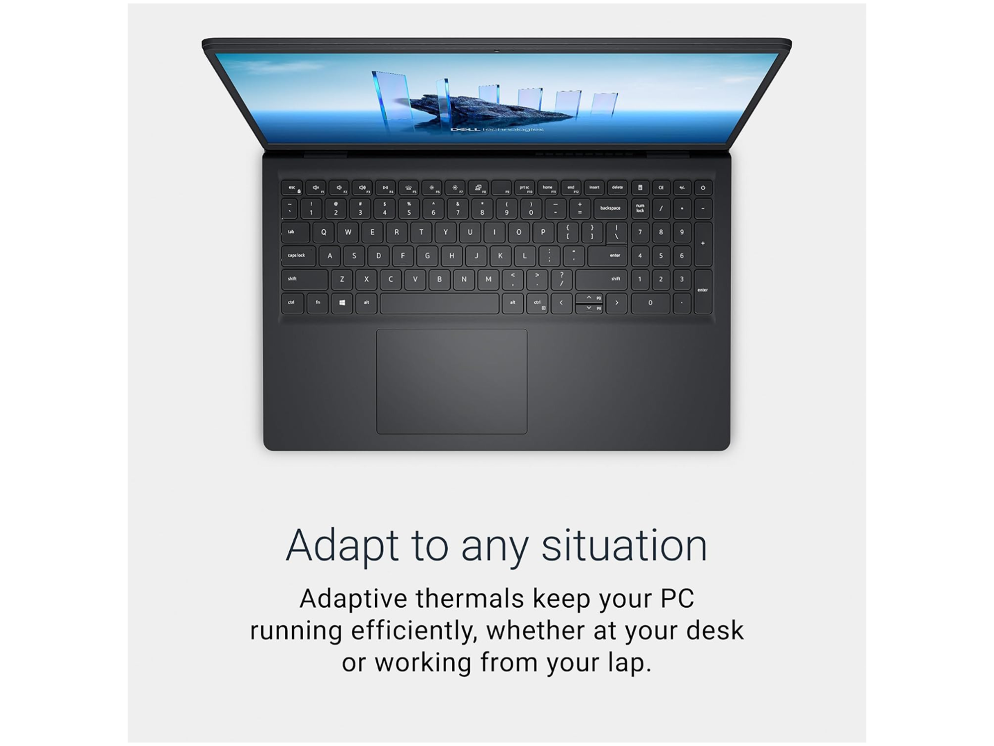 ديل لابتوب مقاس 15.6 بوصة، دقة FHD، معالج Intel Core 3 100U، ذاكرة RAM سعة 8 جيجابايت، بطاقة رسومات Intel UHD، ذاكرة DDR4، قرص تخزين SSD سعة 512 جيجابايت، طراز DC15250 - أفضل سعر
