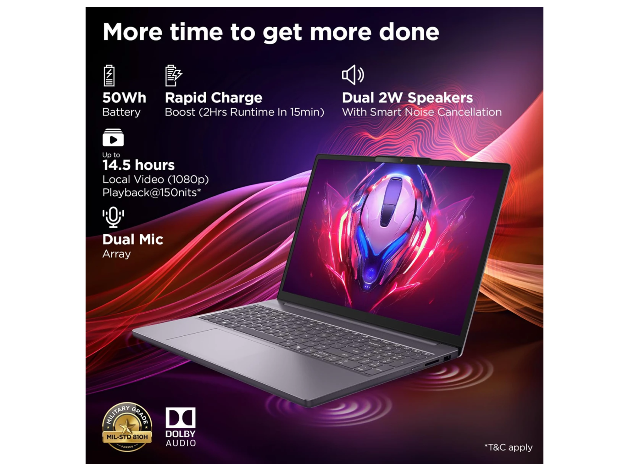Lenovo Laptop IDEAPAD SLIM 3 Intel Core i5-13420H 13th Gen 8 GB DDR4 Intel Graphics 2GB UHD 512 GB SSD NVMe 15.3" FHD+ 1920x1200 IPS - Best Prices